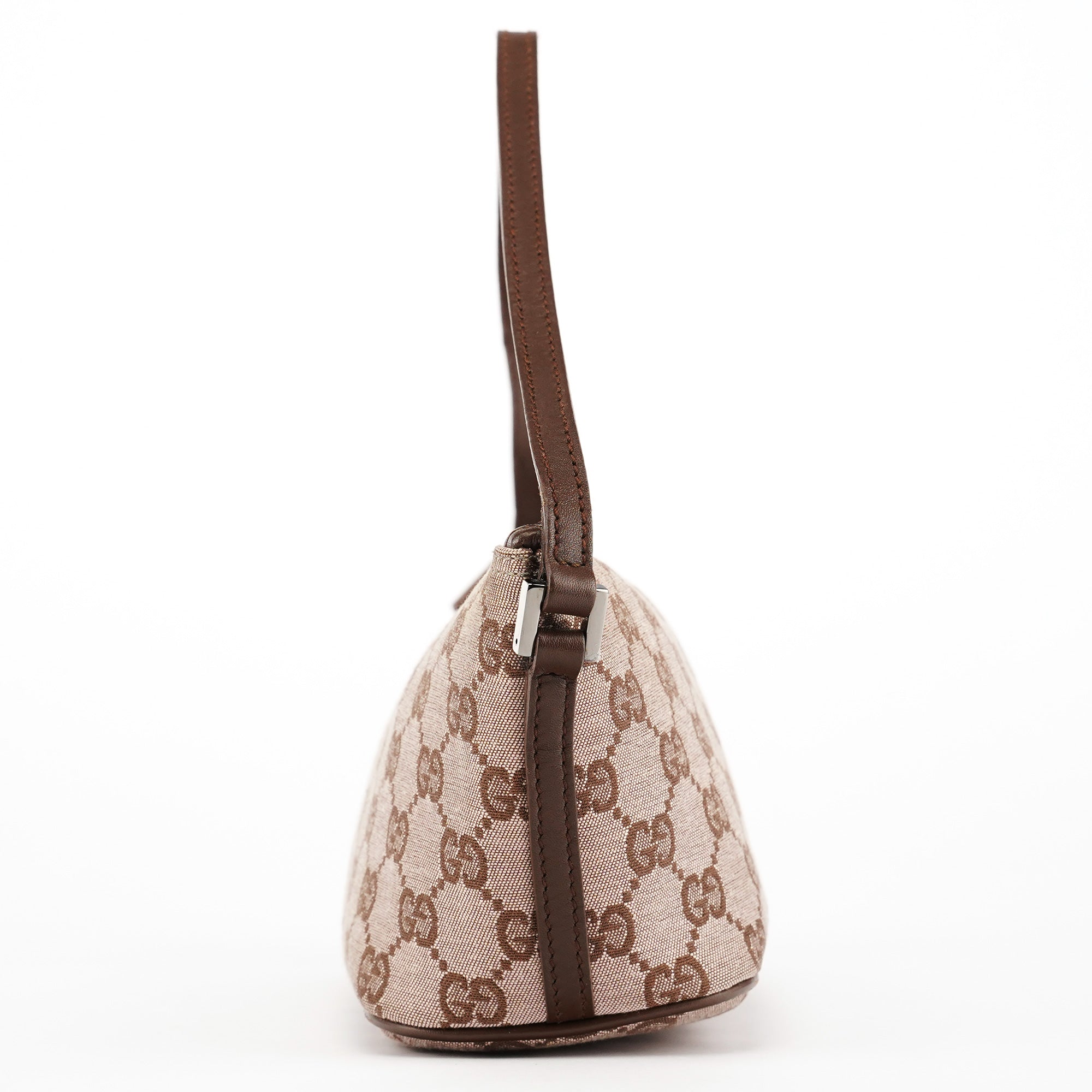 039 1103 Beige Brown GG Boat Pochette
