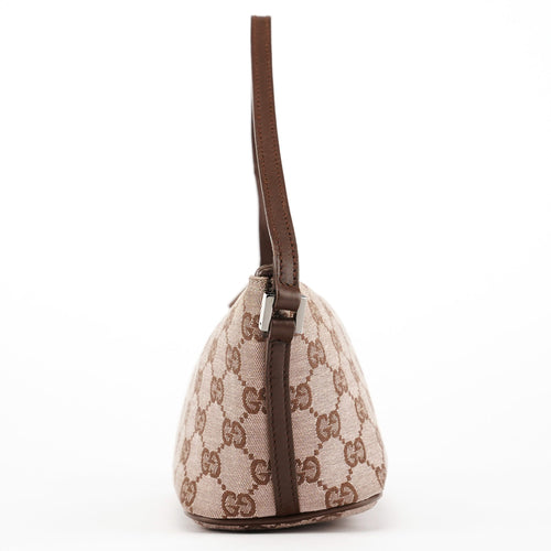 039 1103 Beige Brown GG Boat Pochette