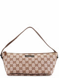 039 1103 Beige Brown GG Boat Pochette