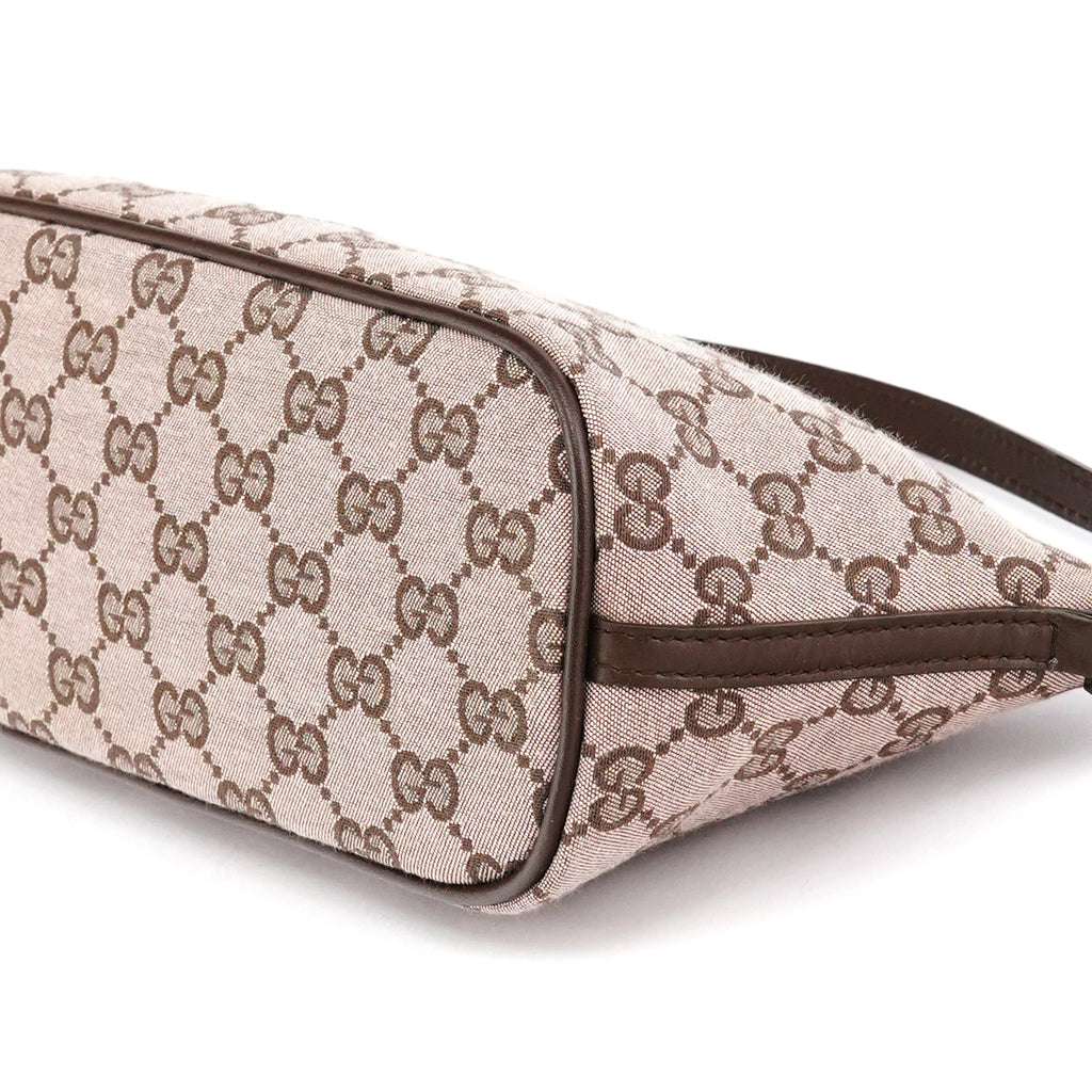 039 1103 Beige Brown GG Boat Pochette