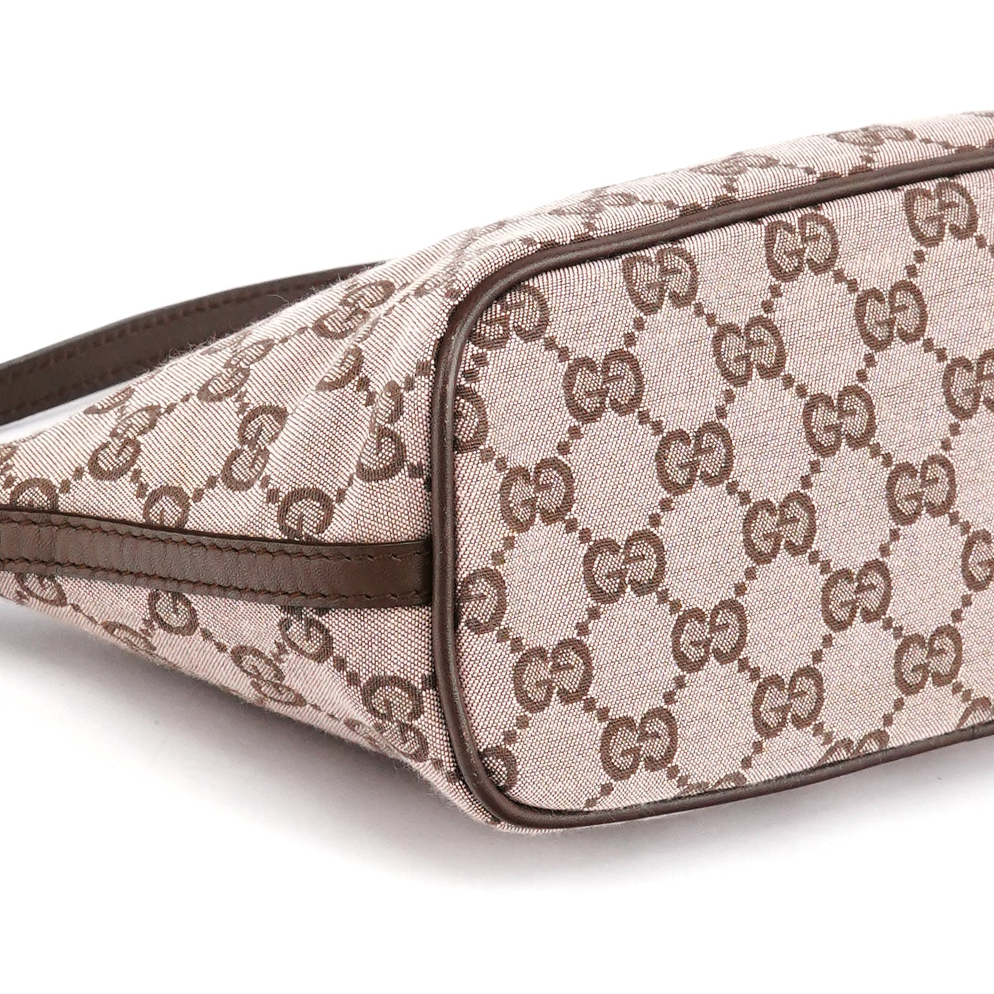 039 1103 Beige Brown GG Boat Pochette