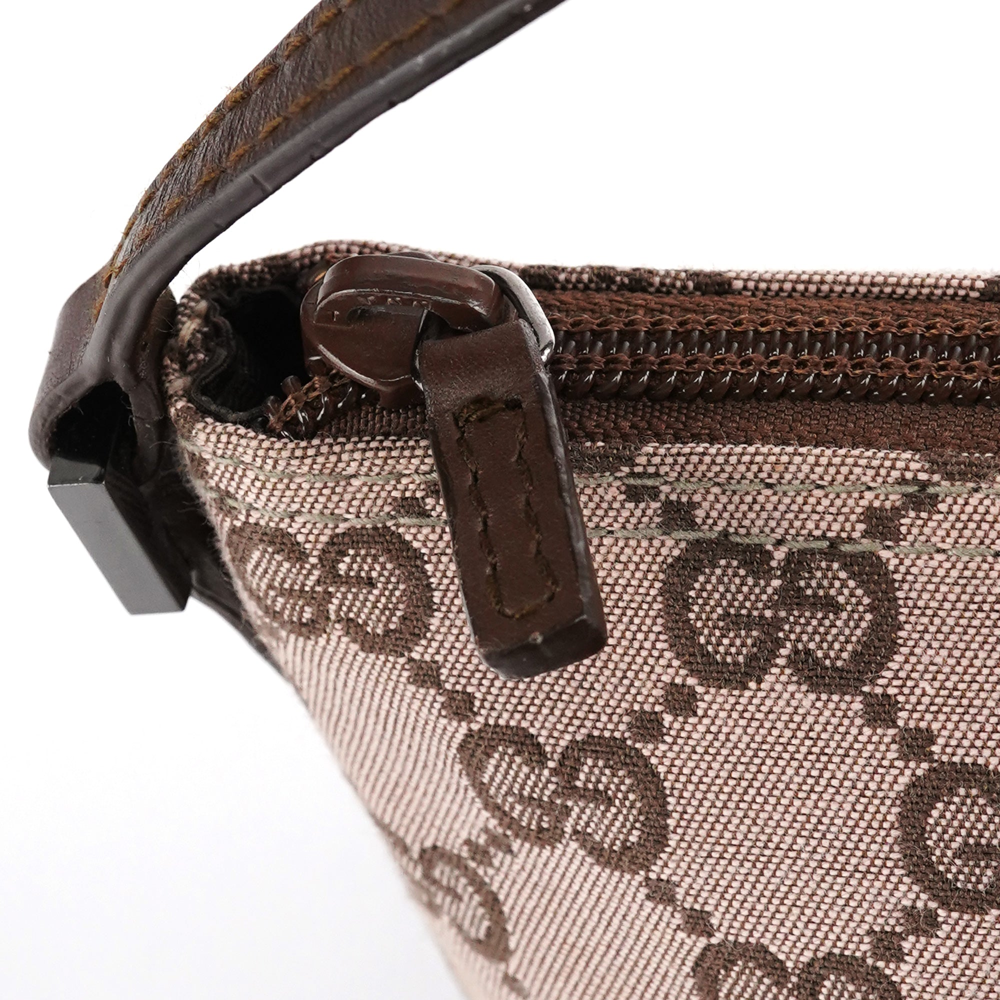 039 1103 Beige Brown GG Boat Pochette