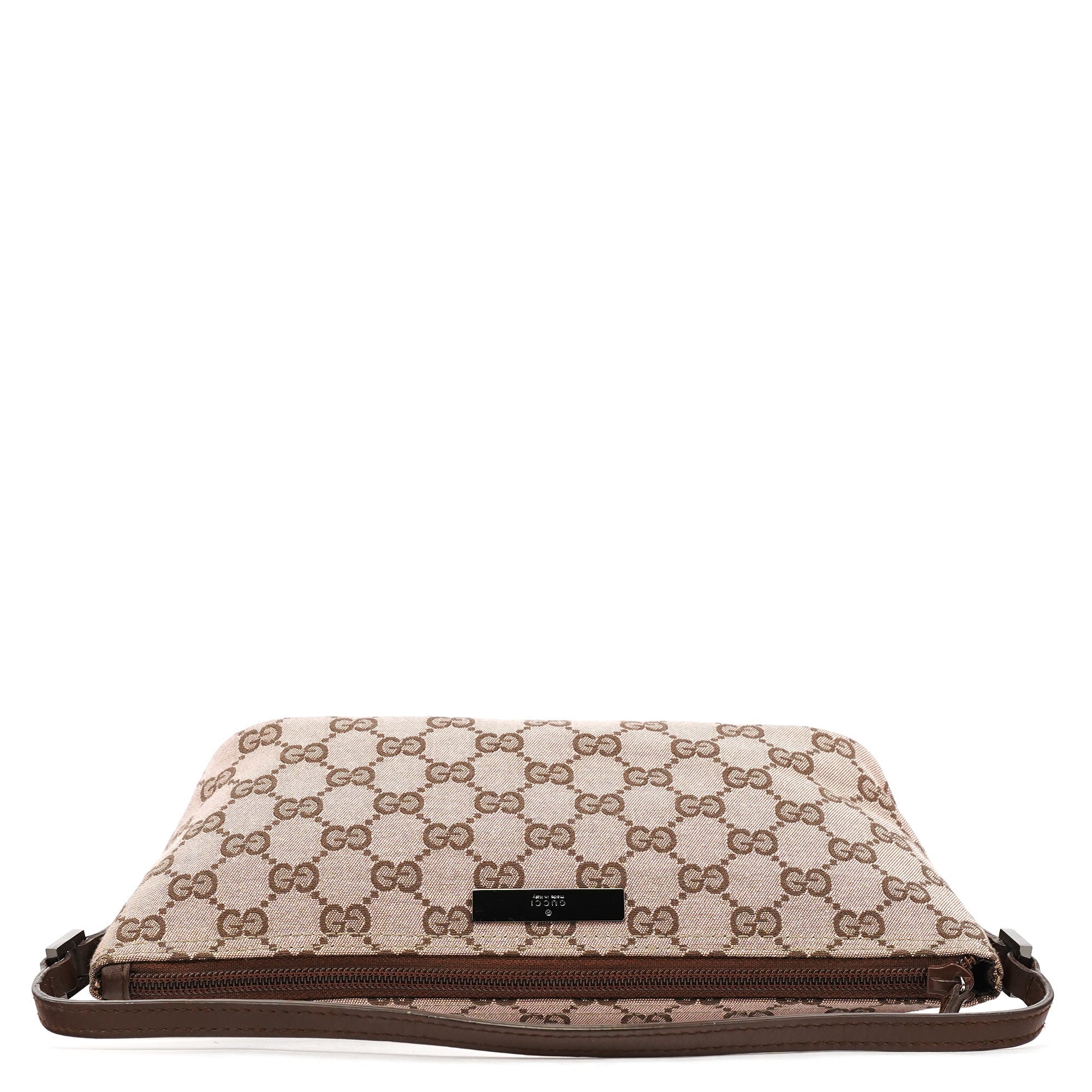 039 1103 Beige Brown GG Boat Pochette