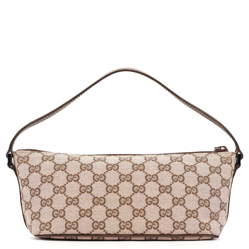039 1103 Beige Brown GG Boat Pochette