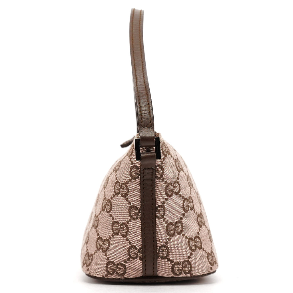 039 1103 Beige Brown GG Boat Pochette