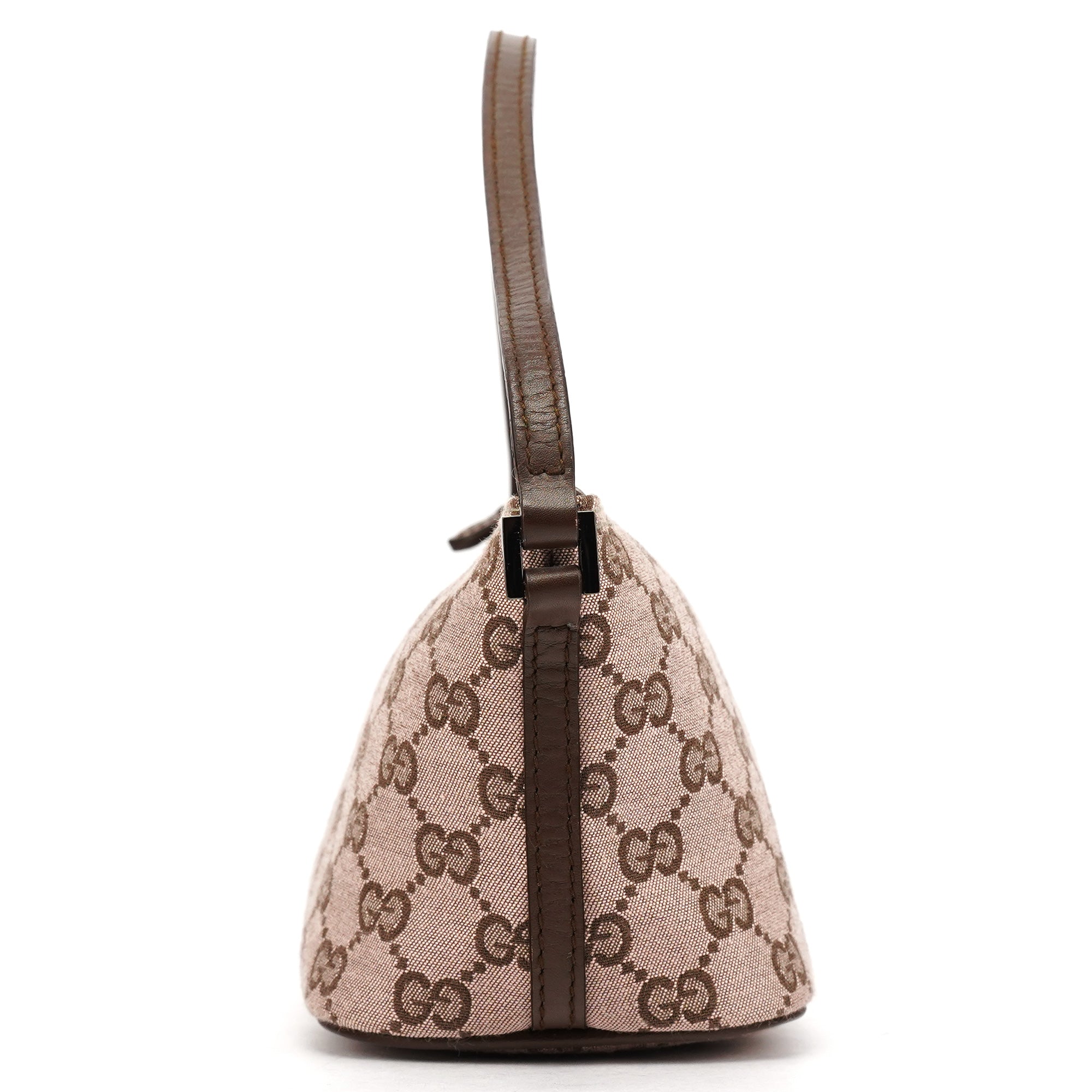 039 1103 Beige Brown GG Boat Pochette