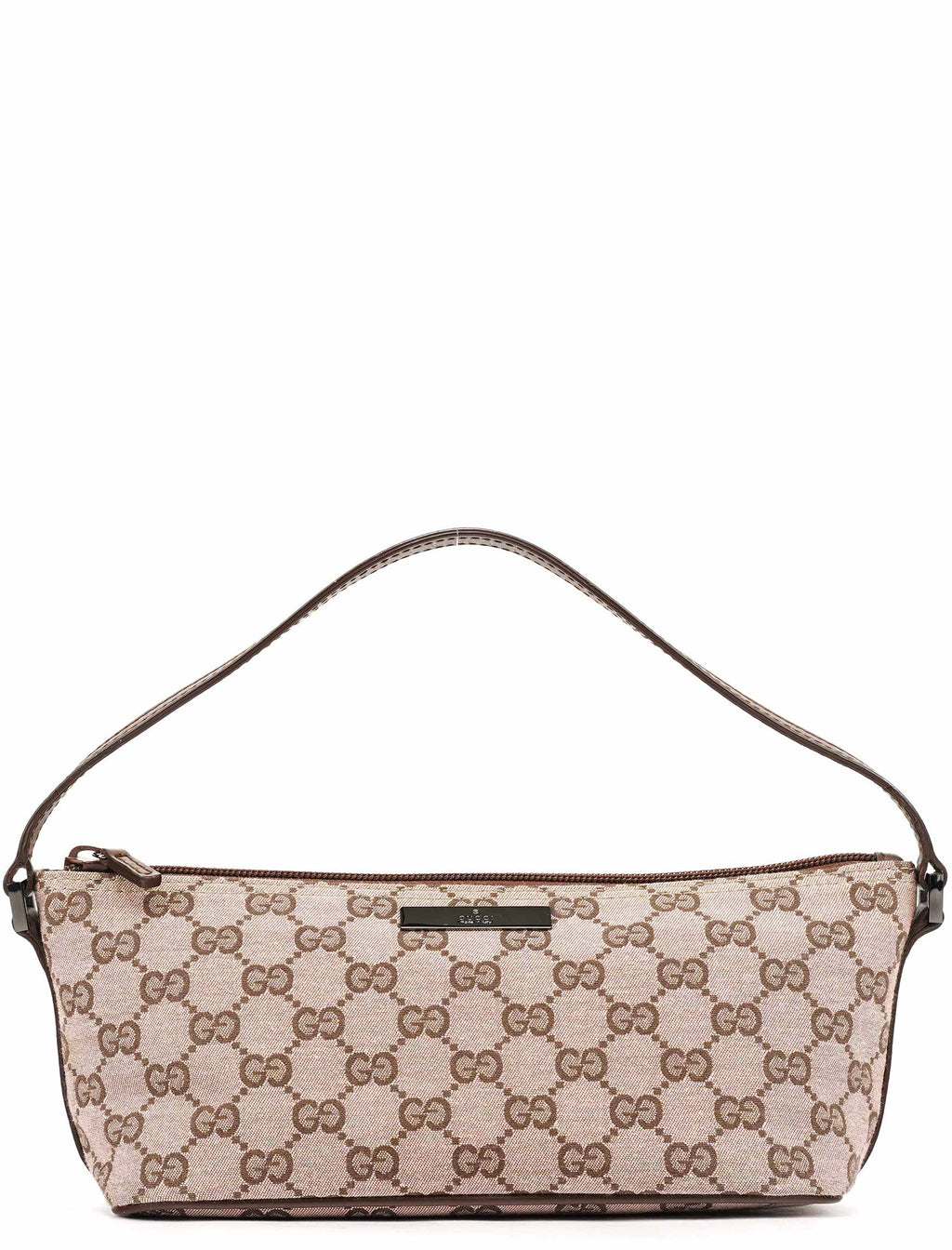 039 1103 Beige Brown GG Boat Pochette