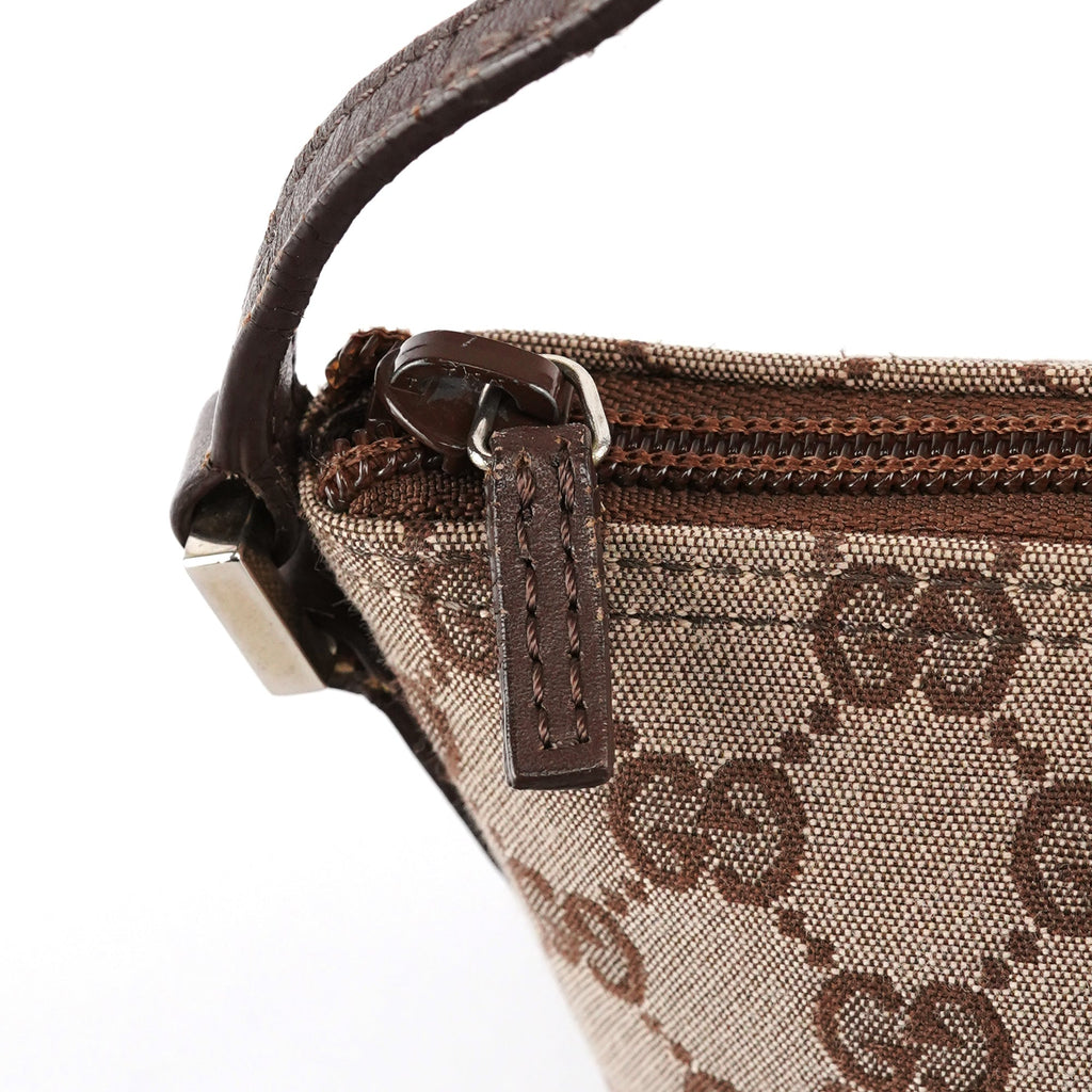 039 1103 Beige Brown GG Boat Pochette