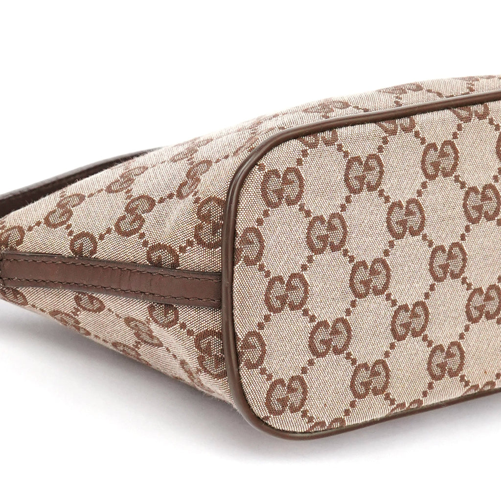 039 1103 Beige Brown GG Boat Pochette
