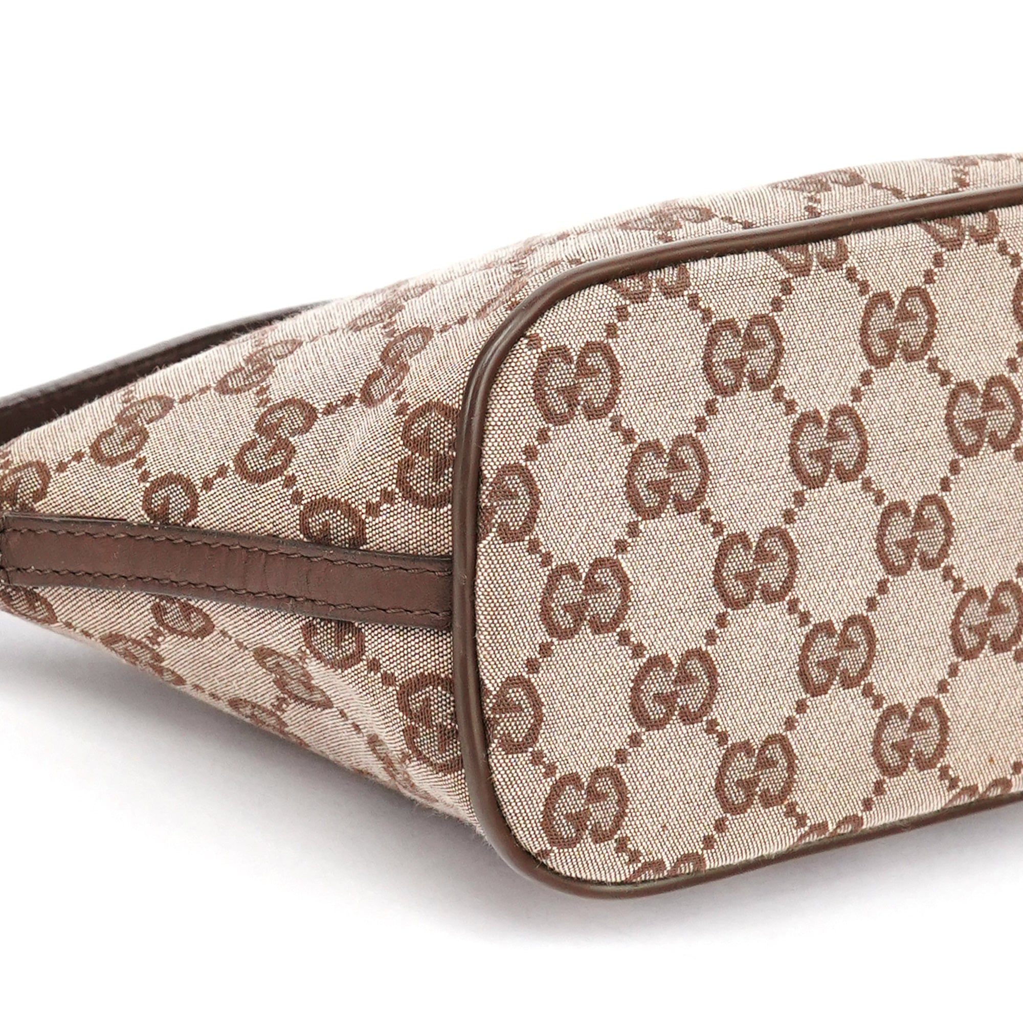 039 1103 Beige Brown GG Boat Pochette