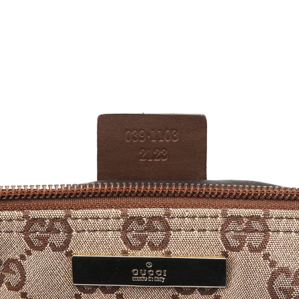 039 1103 Beige Brown GG Boat Pochette