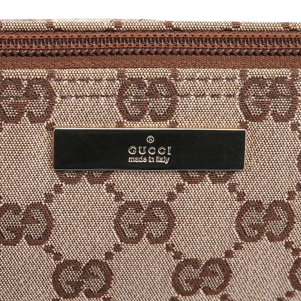 039 1103 Beige Brown GG Boat Pochette