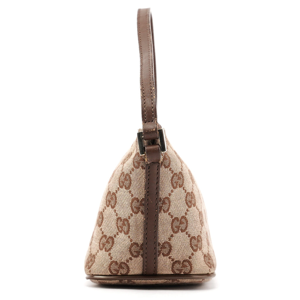 039 1103 Beige Brown GG Boat Pochette