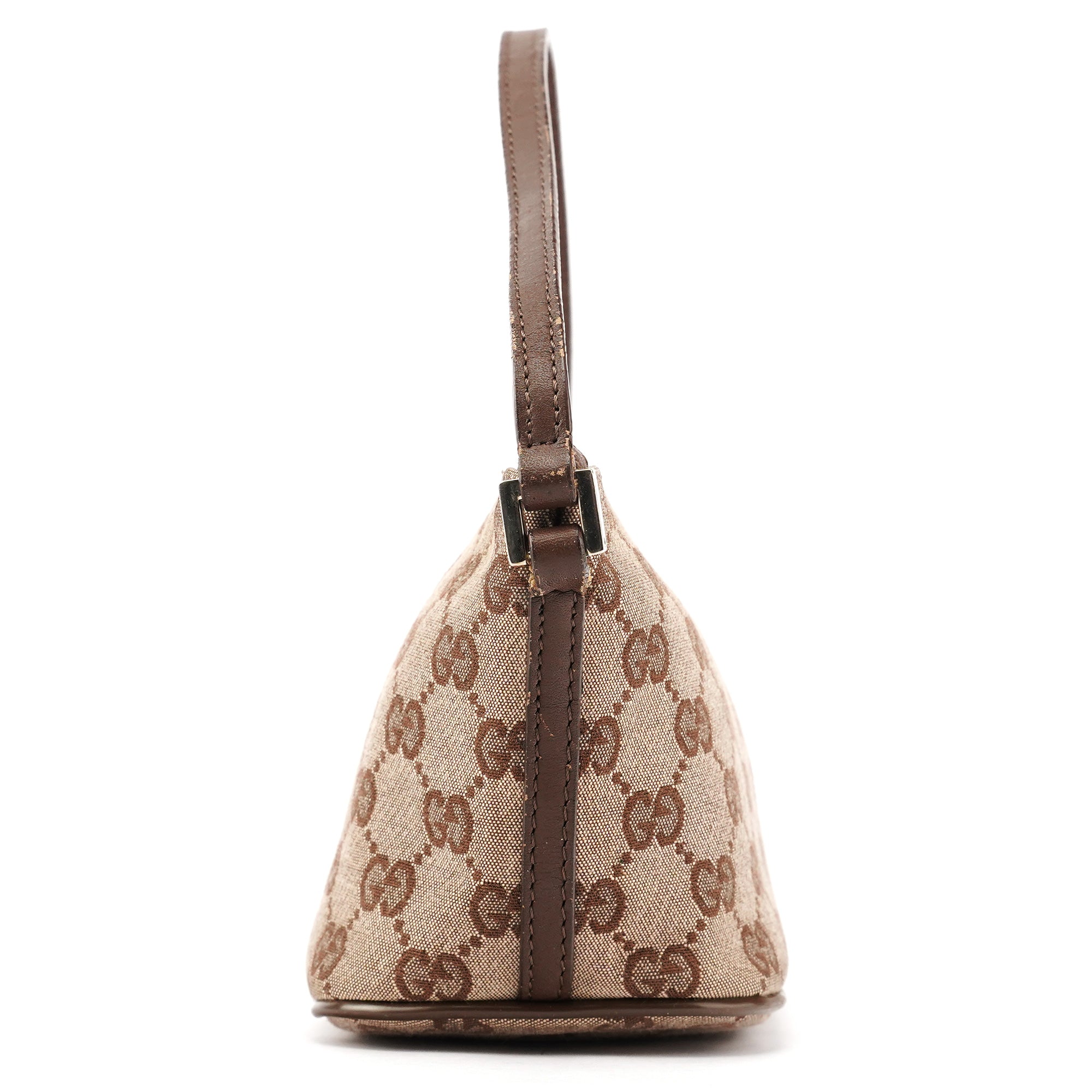039 1103 Beige Brown GG Boat Pochette