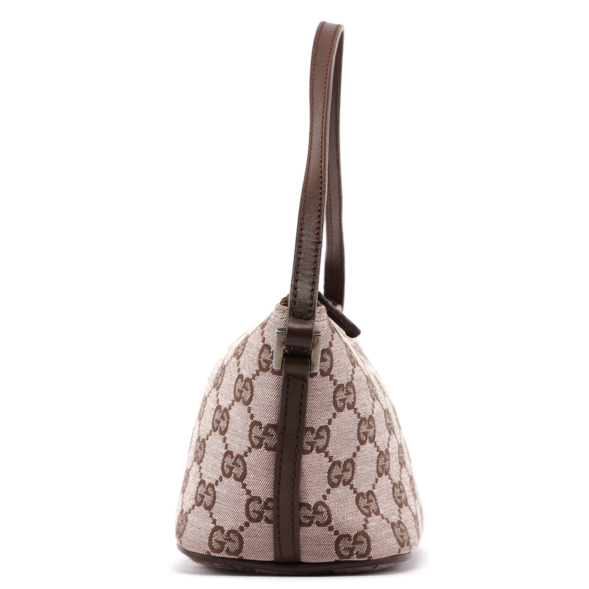 039 1103 Beige Brown GG Boat Pochette