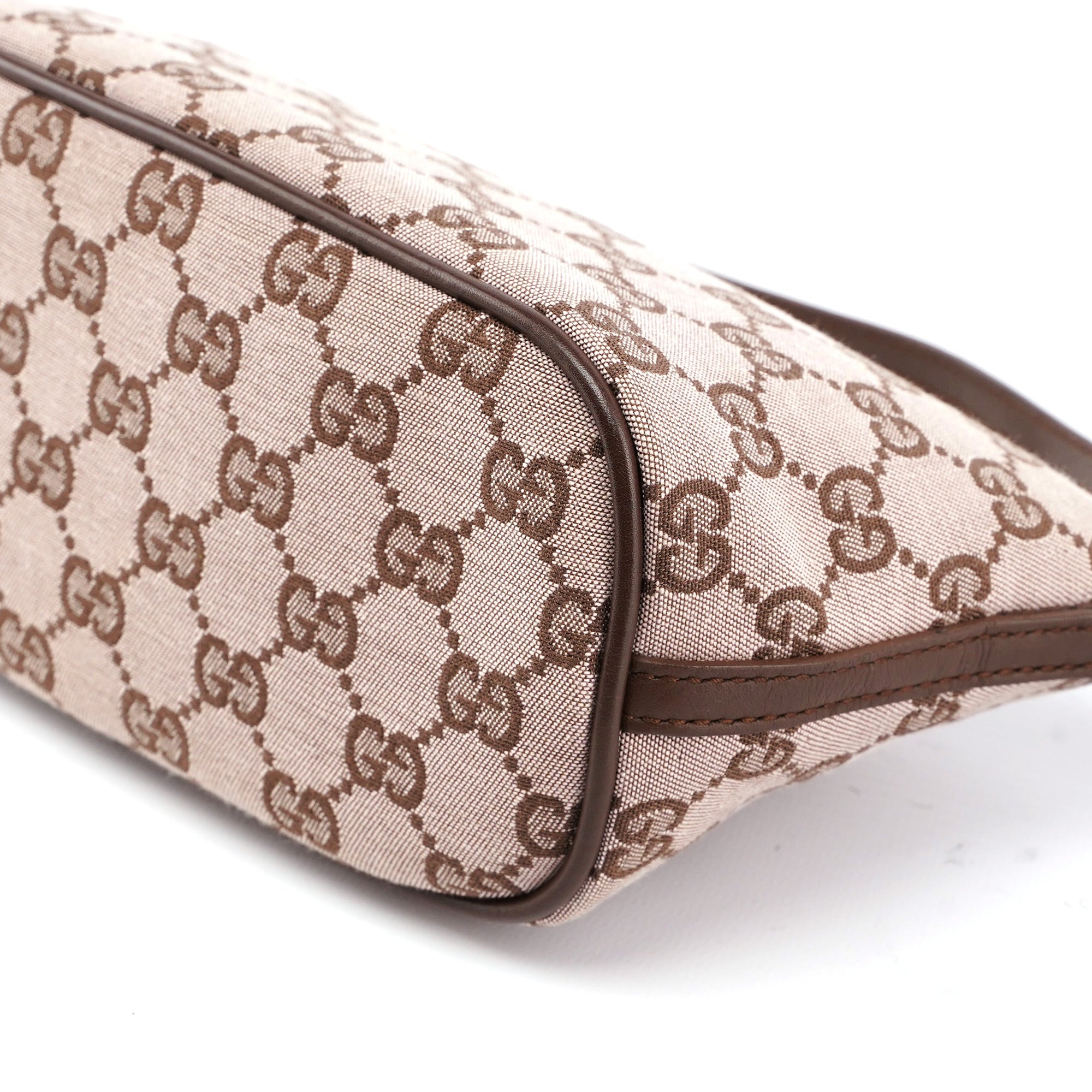 039 1103 Beige Brown GG Boat Pochette