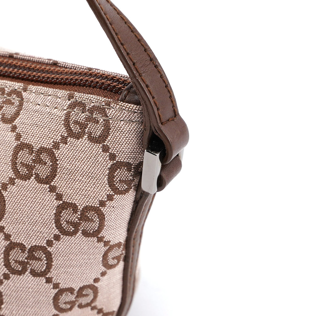 039 1103 Beige Brown GG Boat Pochette