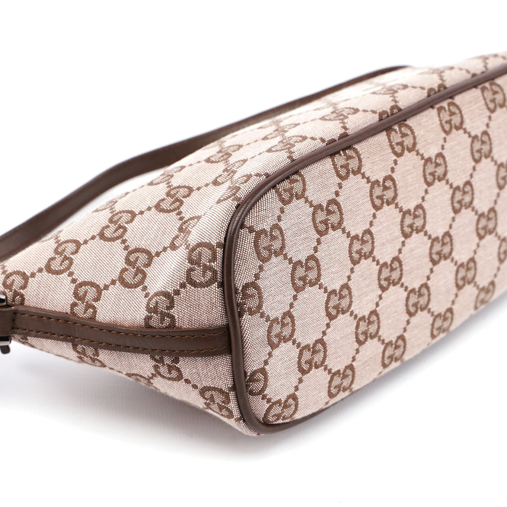 039 1103 Beige Brown GG Boat Pochette