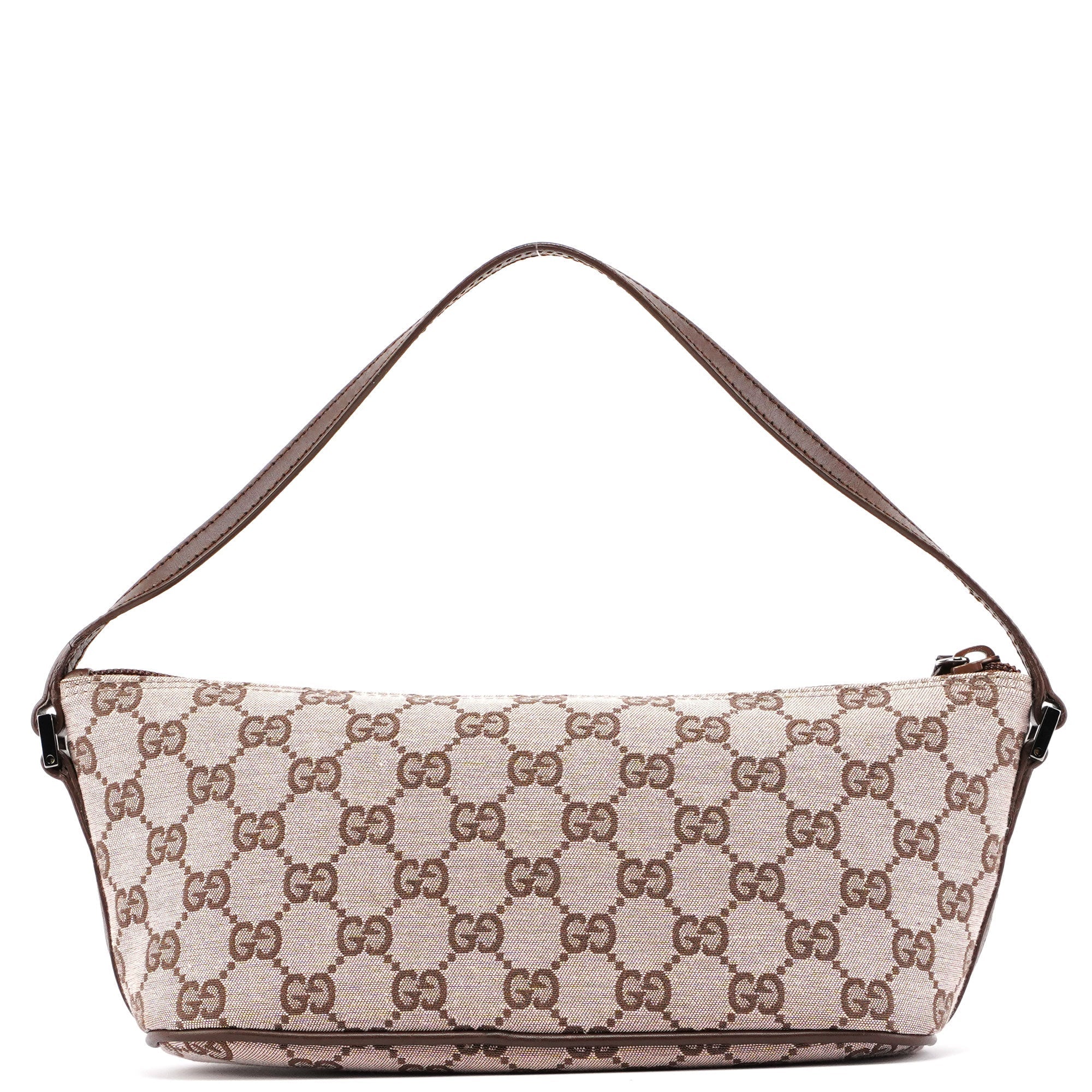 039 1103 Beige Brown GG Boat Pochette