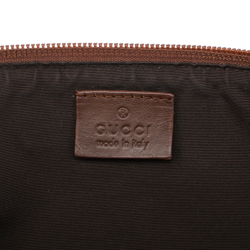 039 1103 Beige Brown GG Boat Pochette