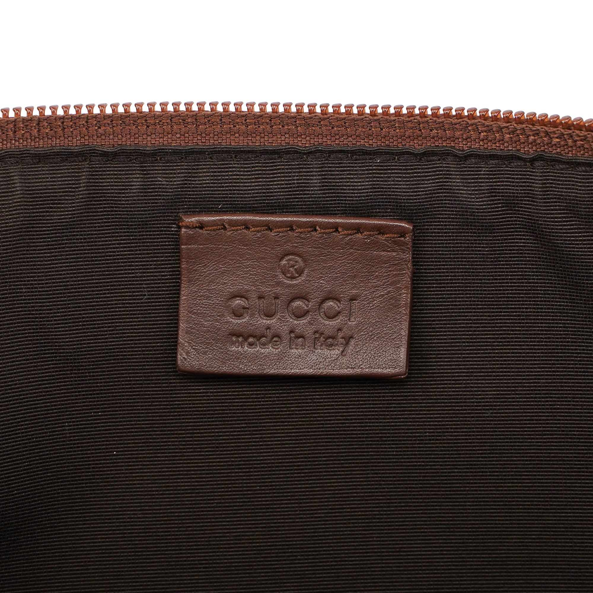 039 1103 Beige Brown GG Boat Pochette