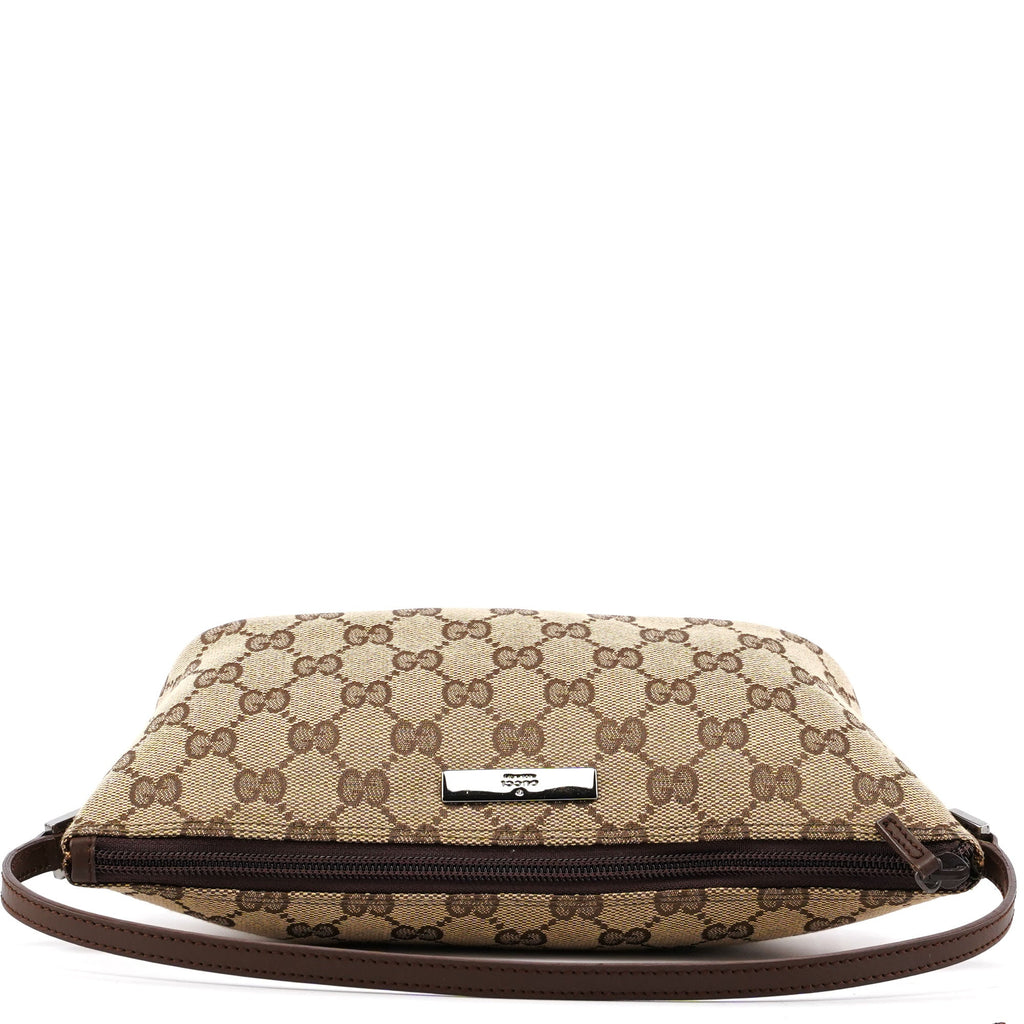039 1103 Beige Brown GG Boat Pochette