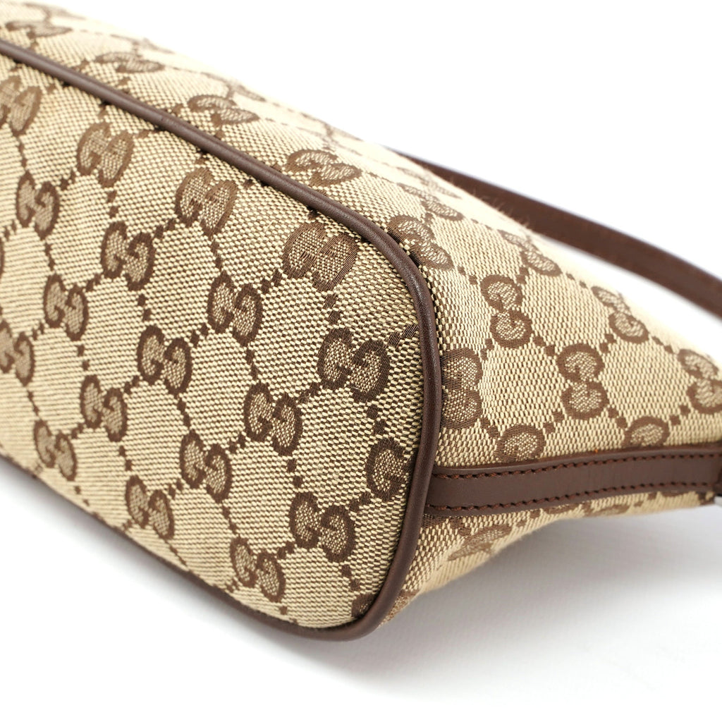 039 1103 Beige Brown GG Boat Pochette