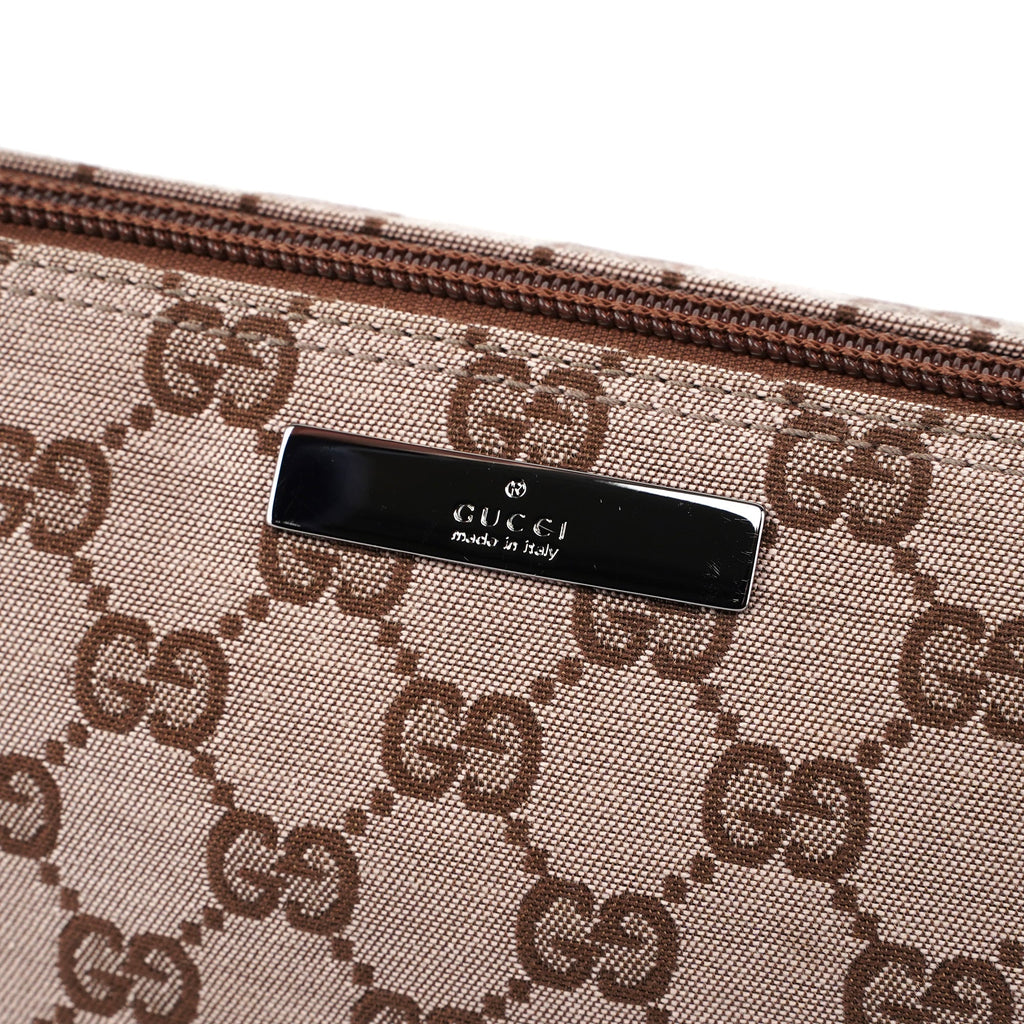 039 1103 Beige Brown GG Boat Pochette