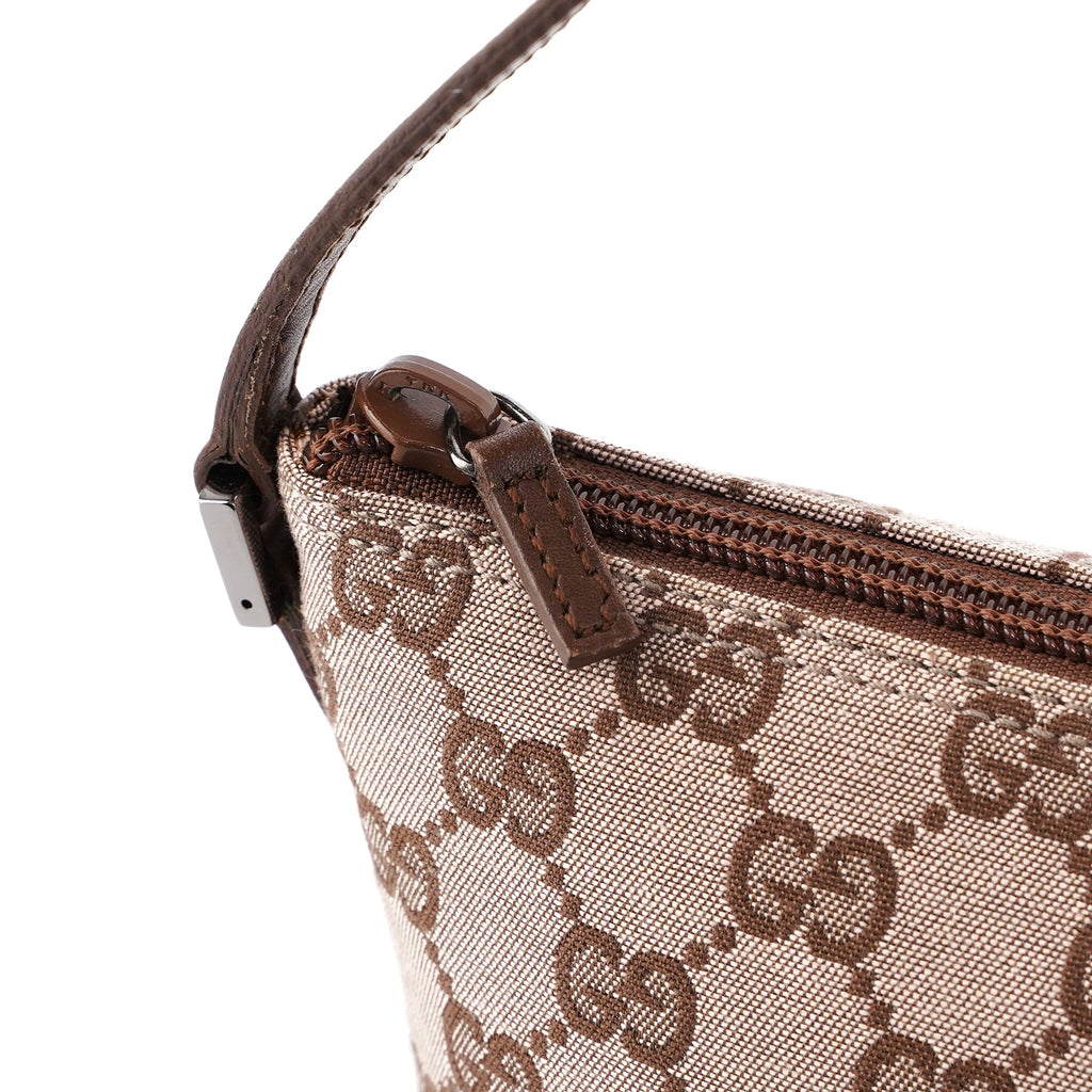 039 1103 Beige Brown GG Boat Pochette