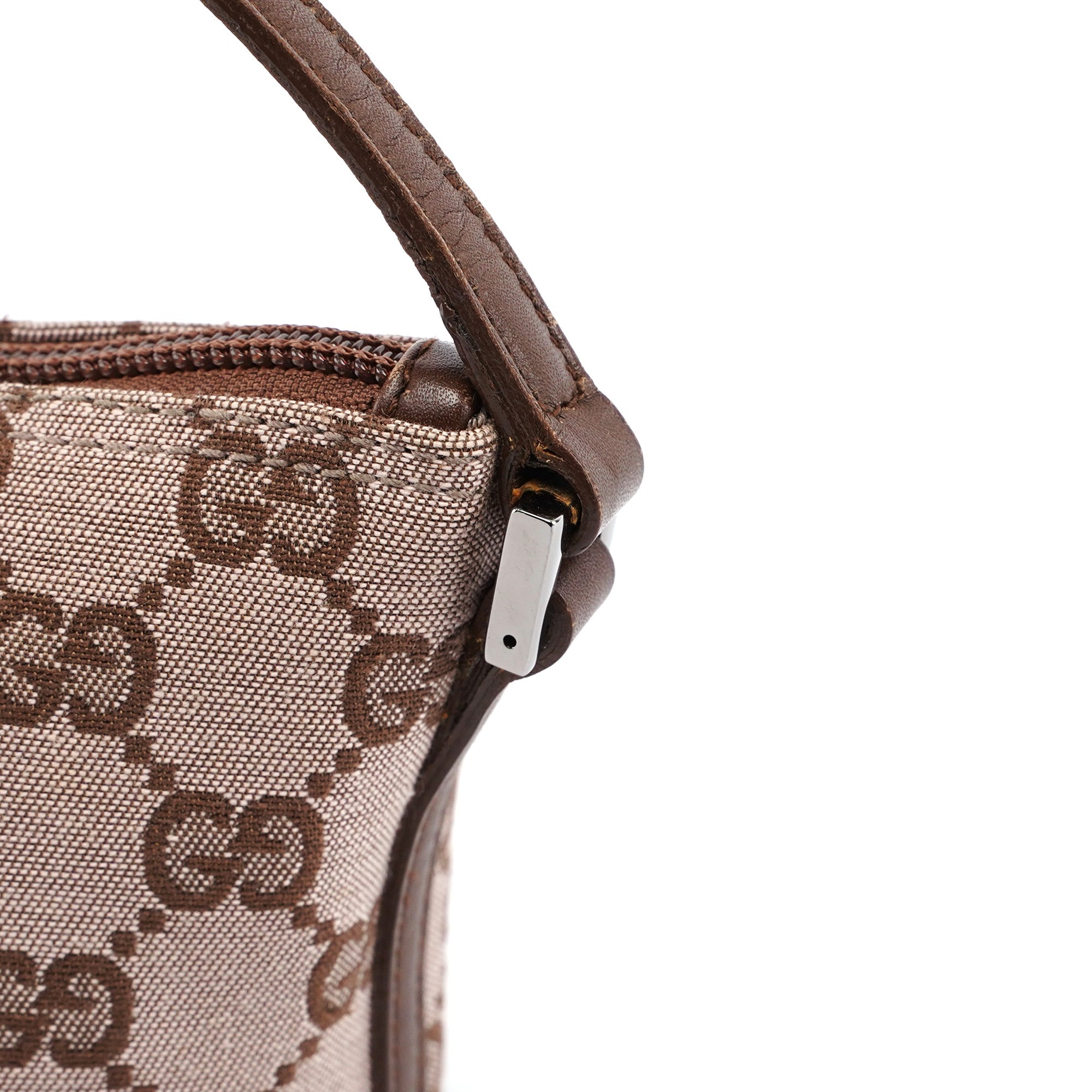 039 1103 Beige Brown GG Boat Pochette
