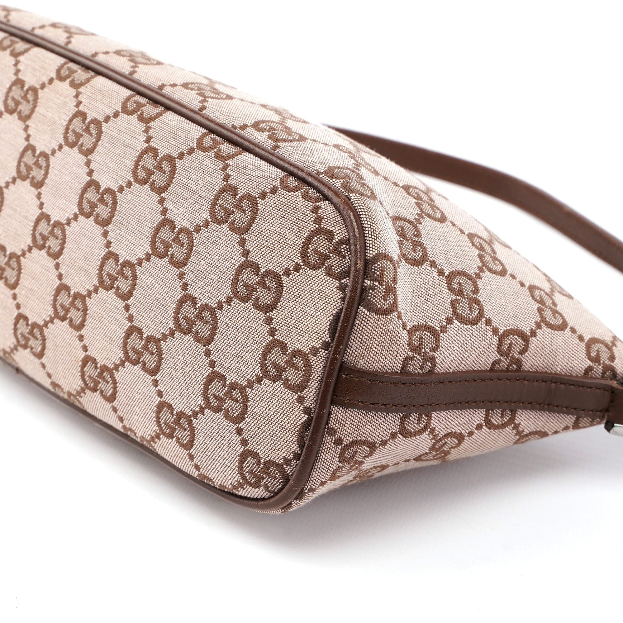 039 1103 Beige Brown GG Boat Pochette