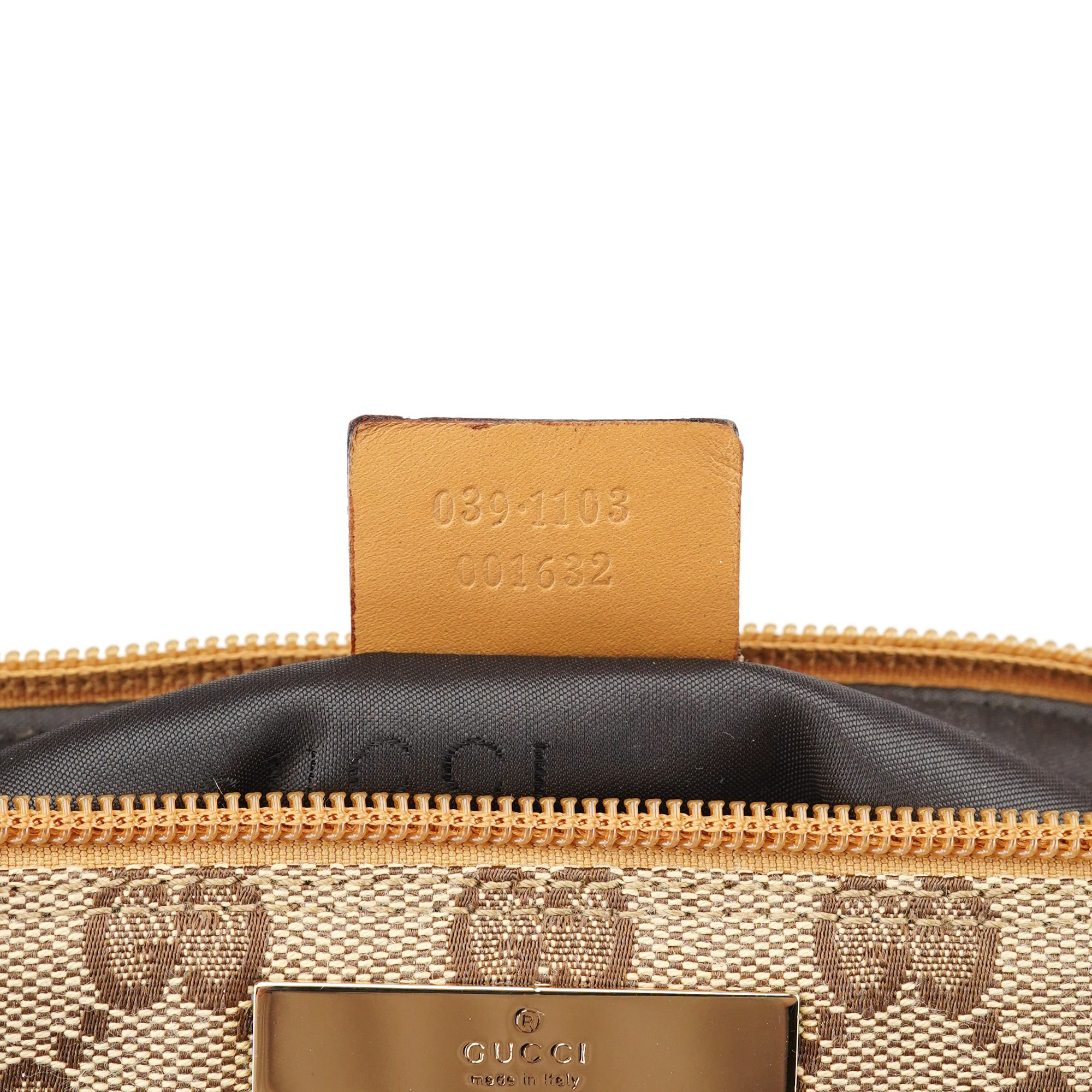 039 1103 Beige GG Boat Pochette