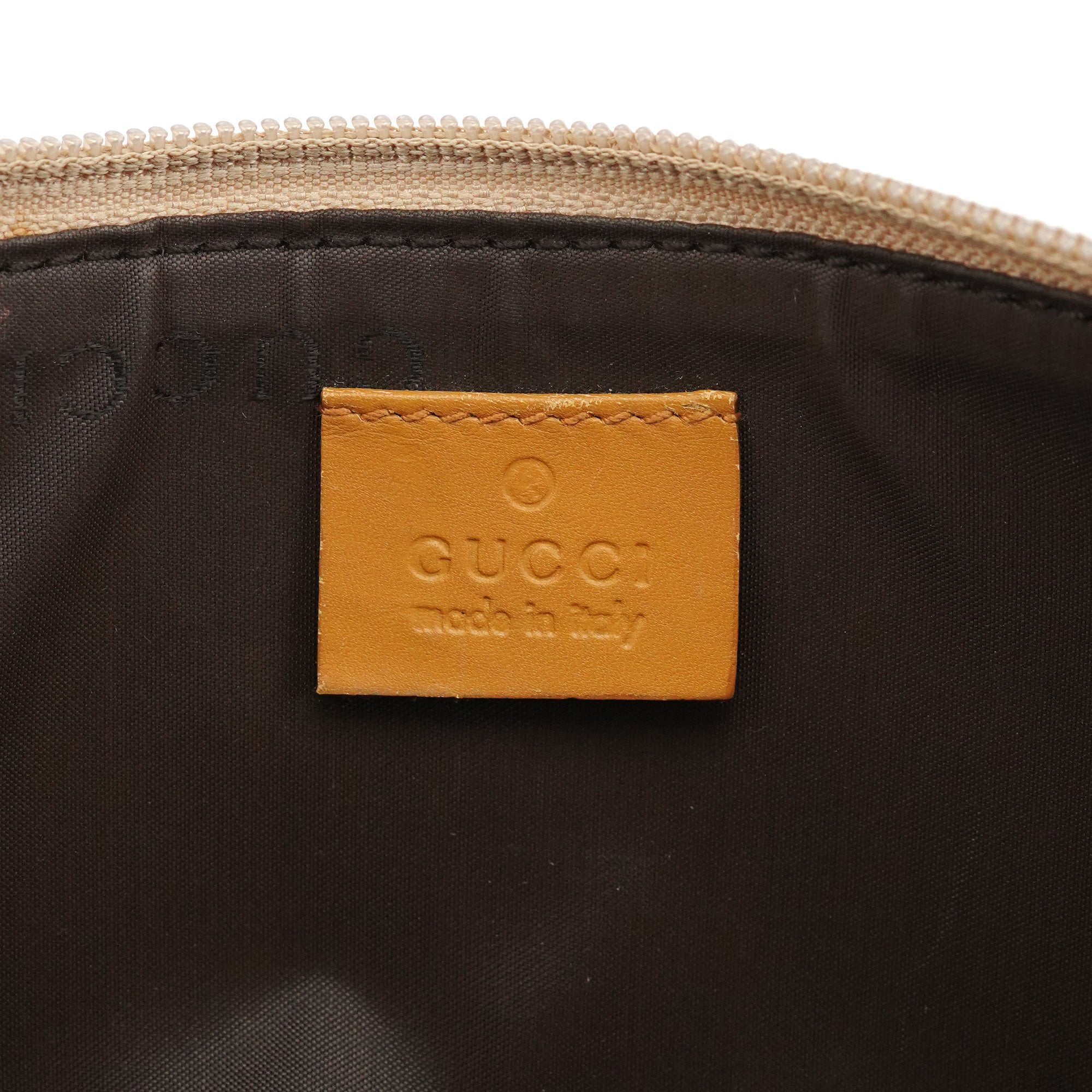 039 1103 Beige GG Boat Pochette