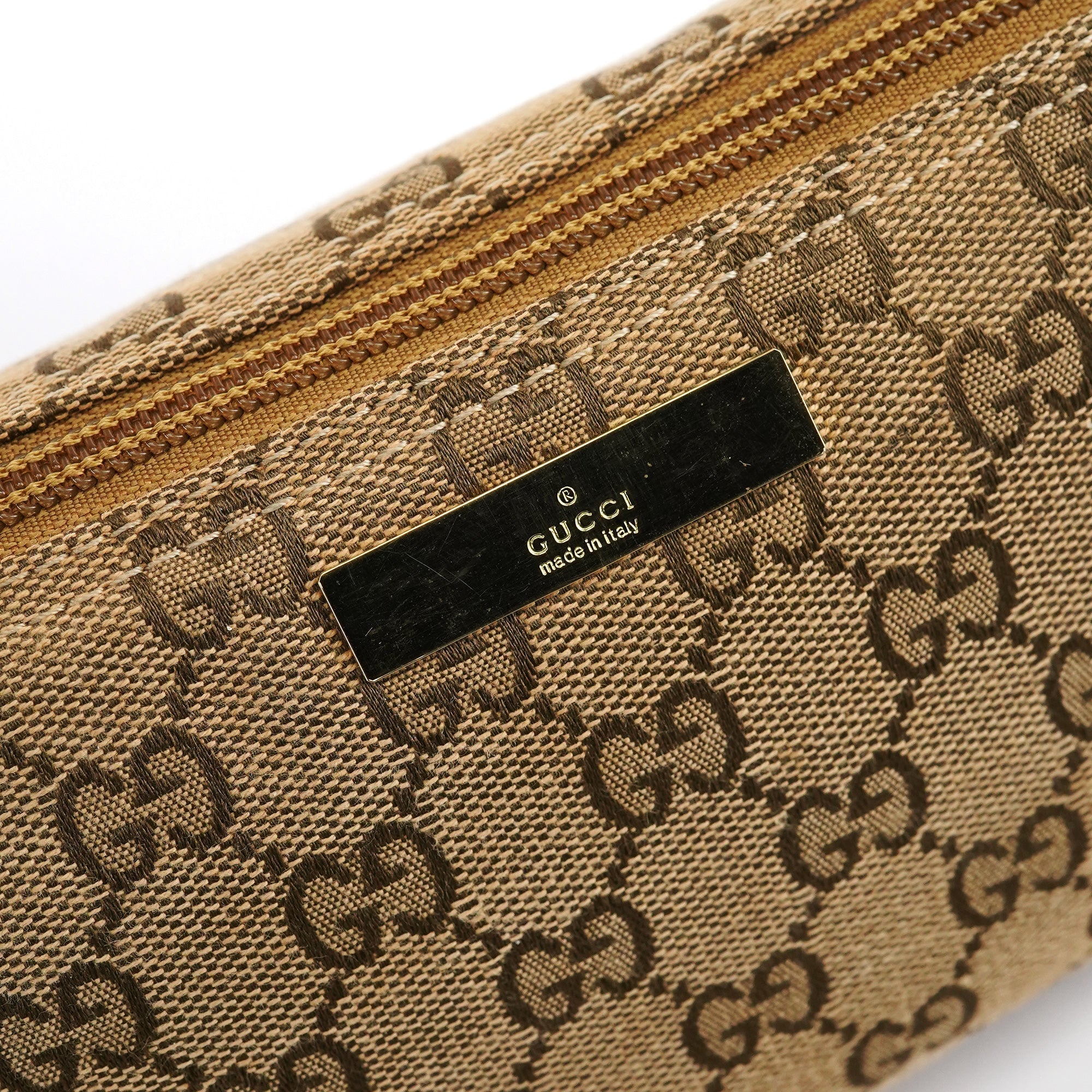 039 1103 Beige GG Boat Pochette