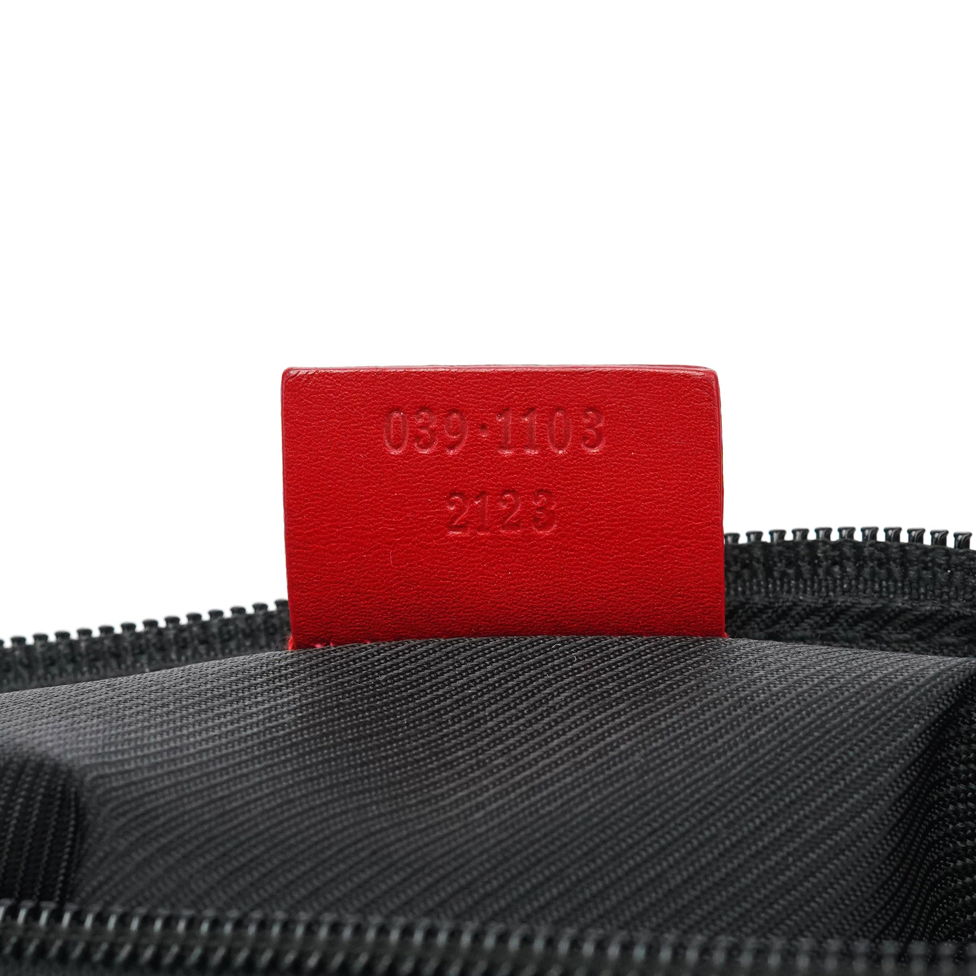 039 1103 Beige Red GG Boat Pochette