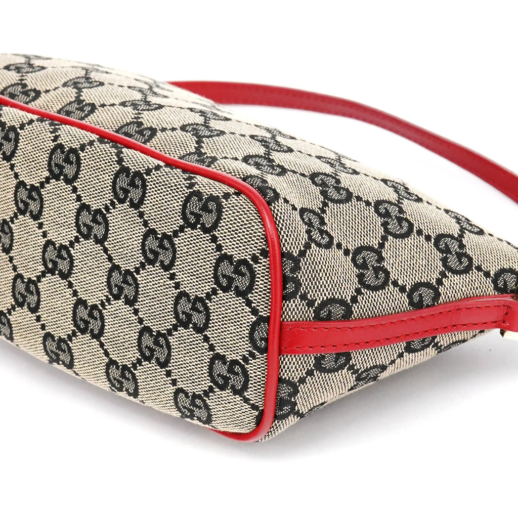 039 1103 Beige Red GG Boat Pochette