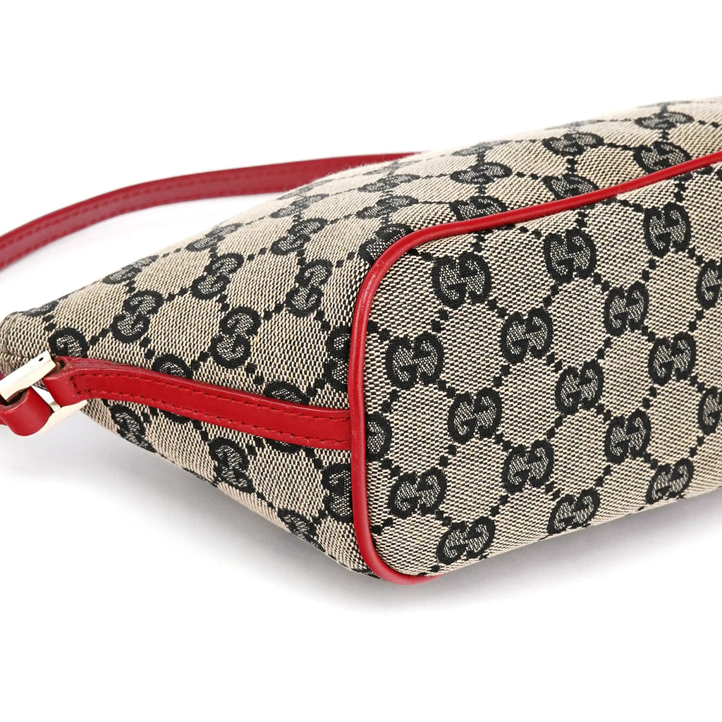 039 1103 Beige Red GG Boat Pochette