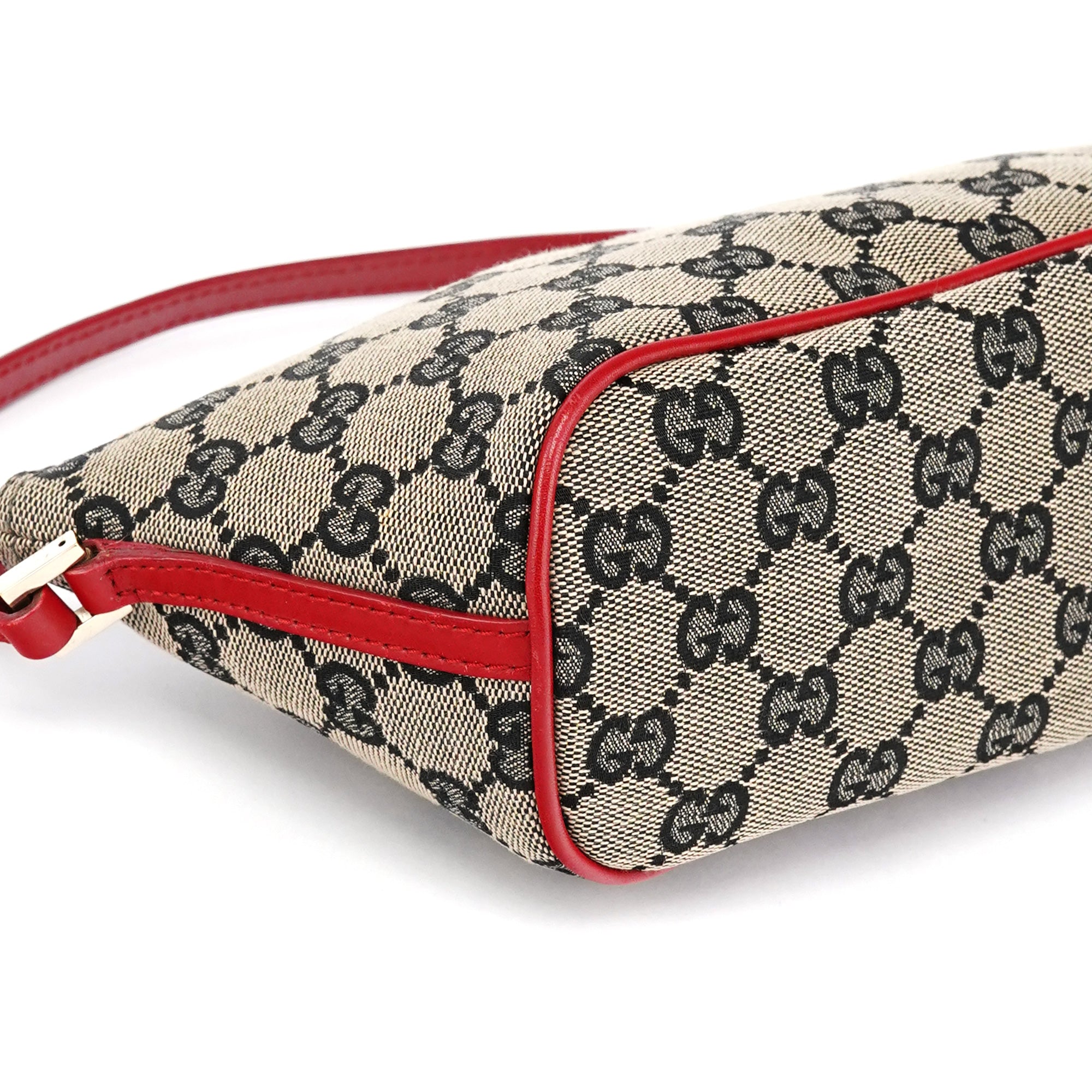 039 1103 Beige Red GG Boat Pochette