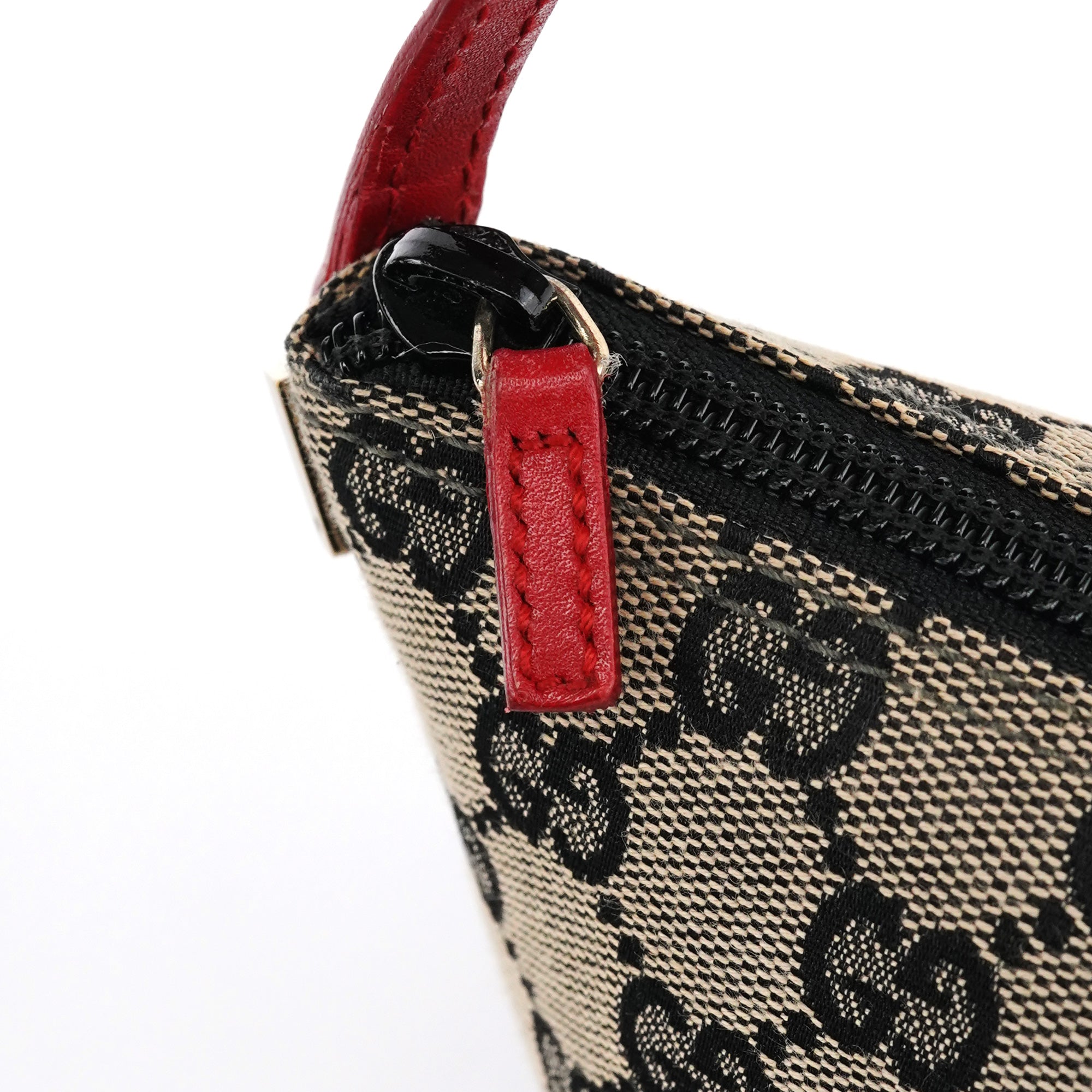 039 1103 Beige Red GG Boat Pochette