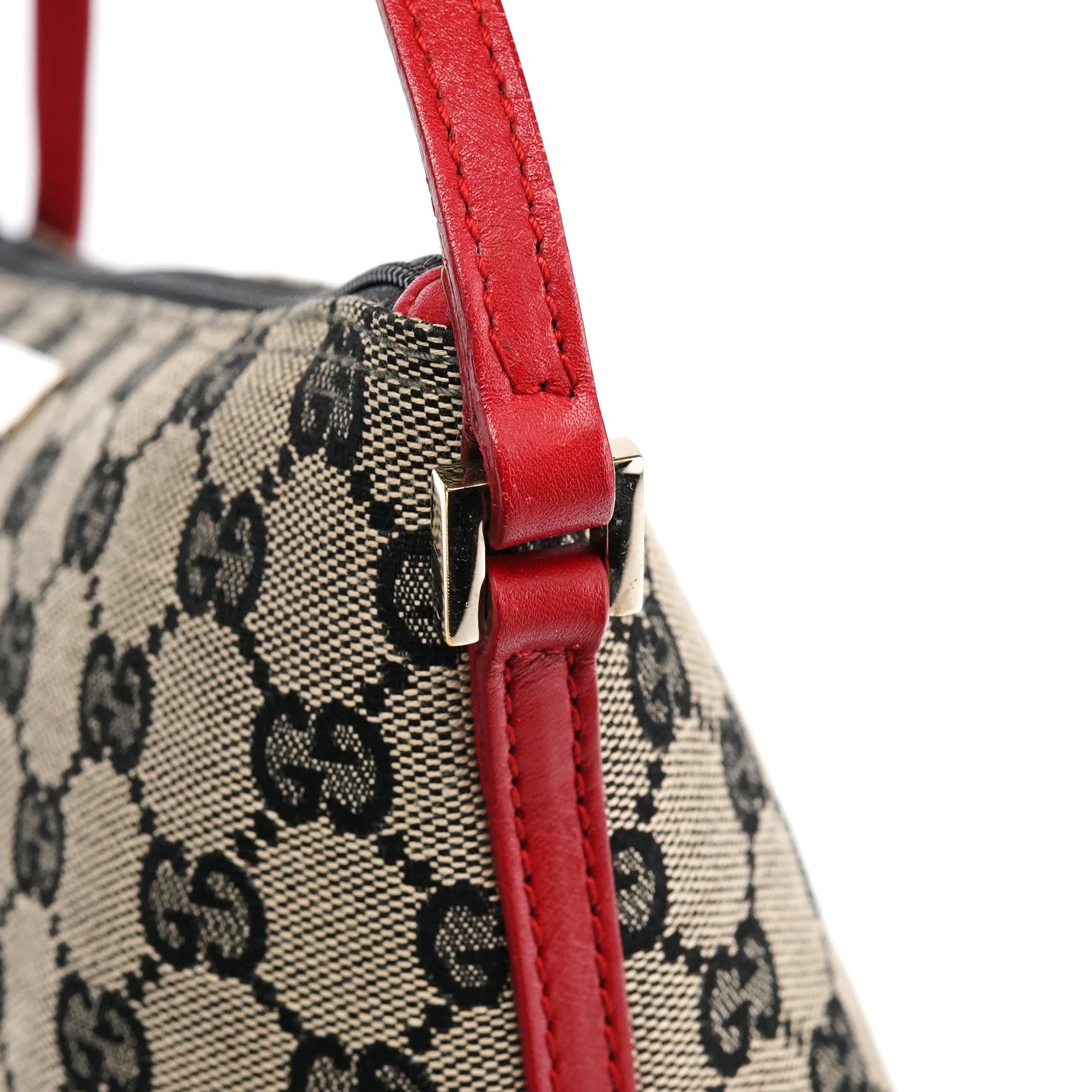 039 1103 Beige Red GG Boat Pochette