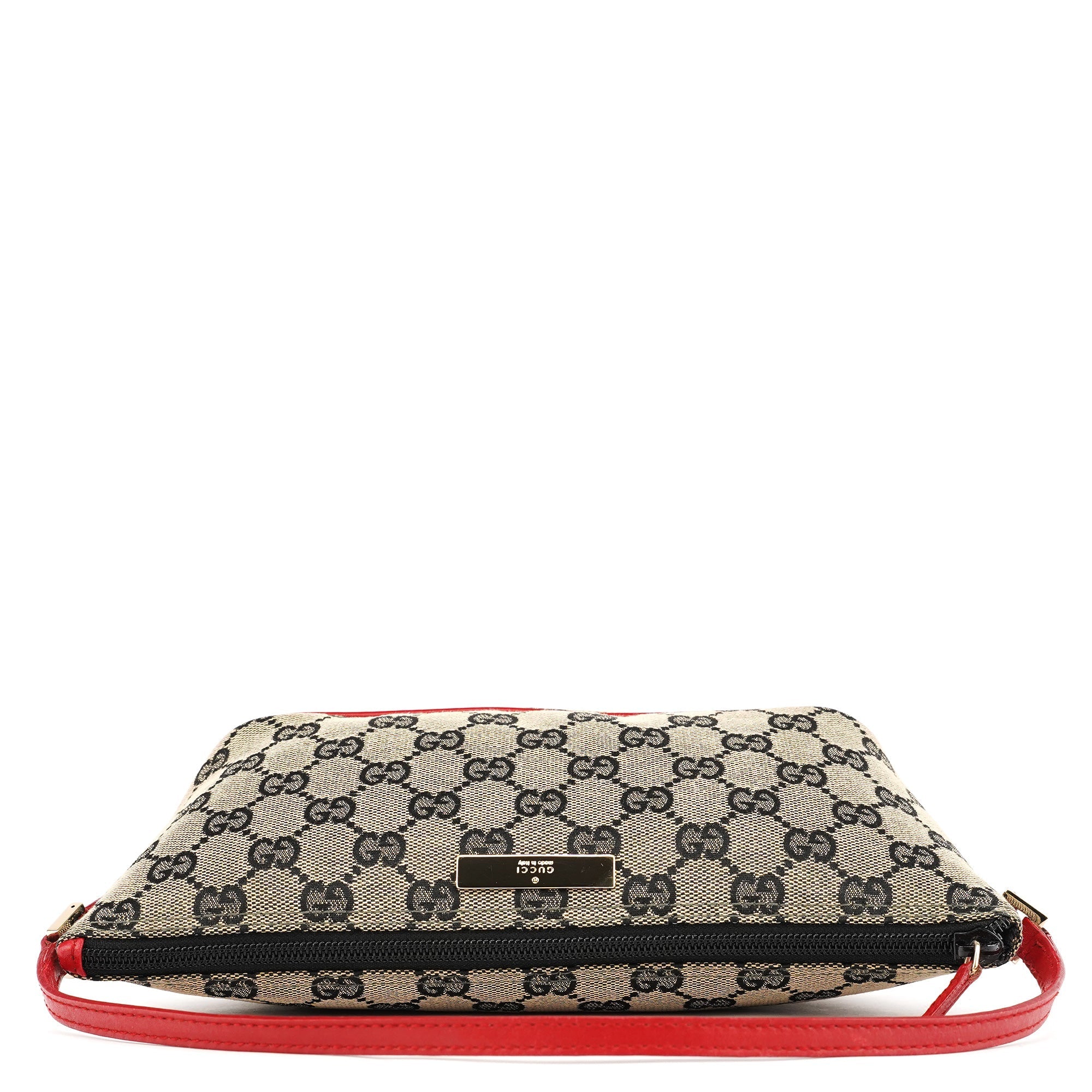 039 1103 Beige Red GG Boat Pochette