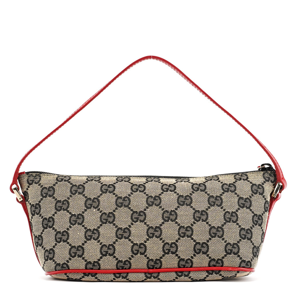 039 1103 Beige Red GG Boat Pochette