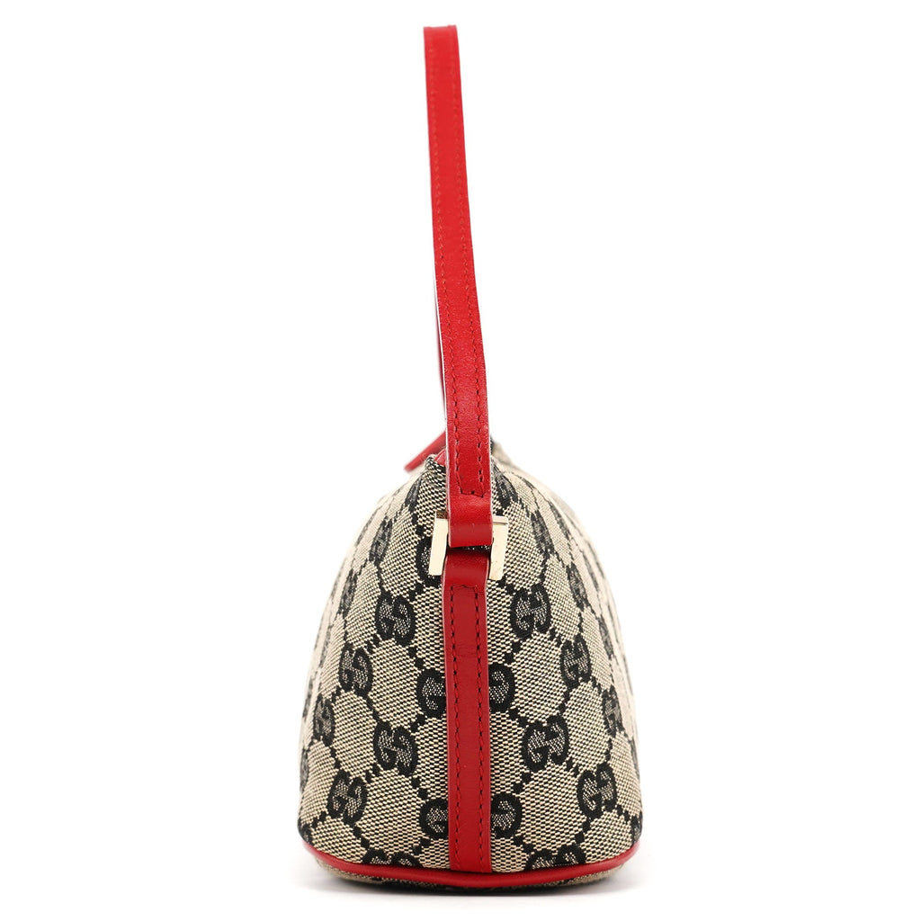 039 1103 Beige Red GG Boat Pochette