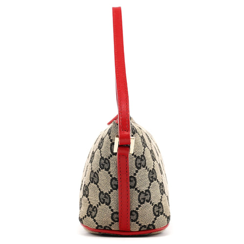 039 1103 Beige Red GG Boat Pochette