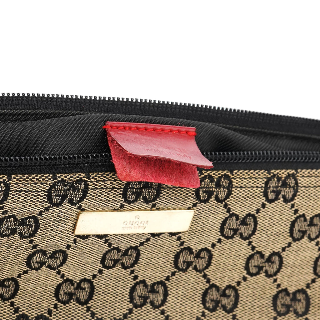 039 1103 Beige Red GG Boat Pochette