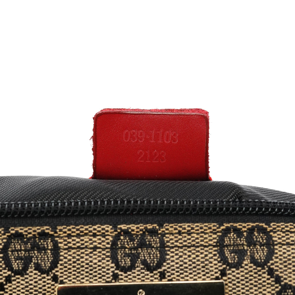 039 1103 Beige Red GG Boat Pochette