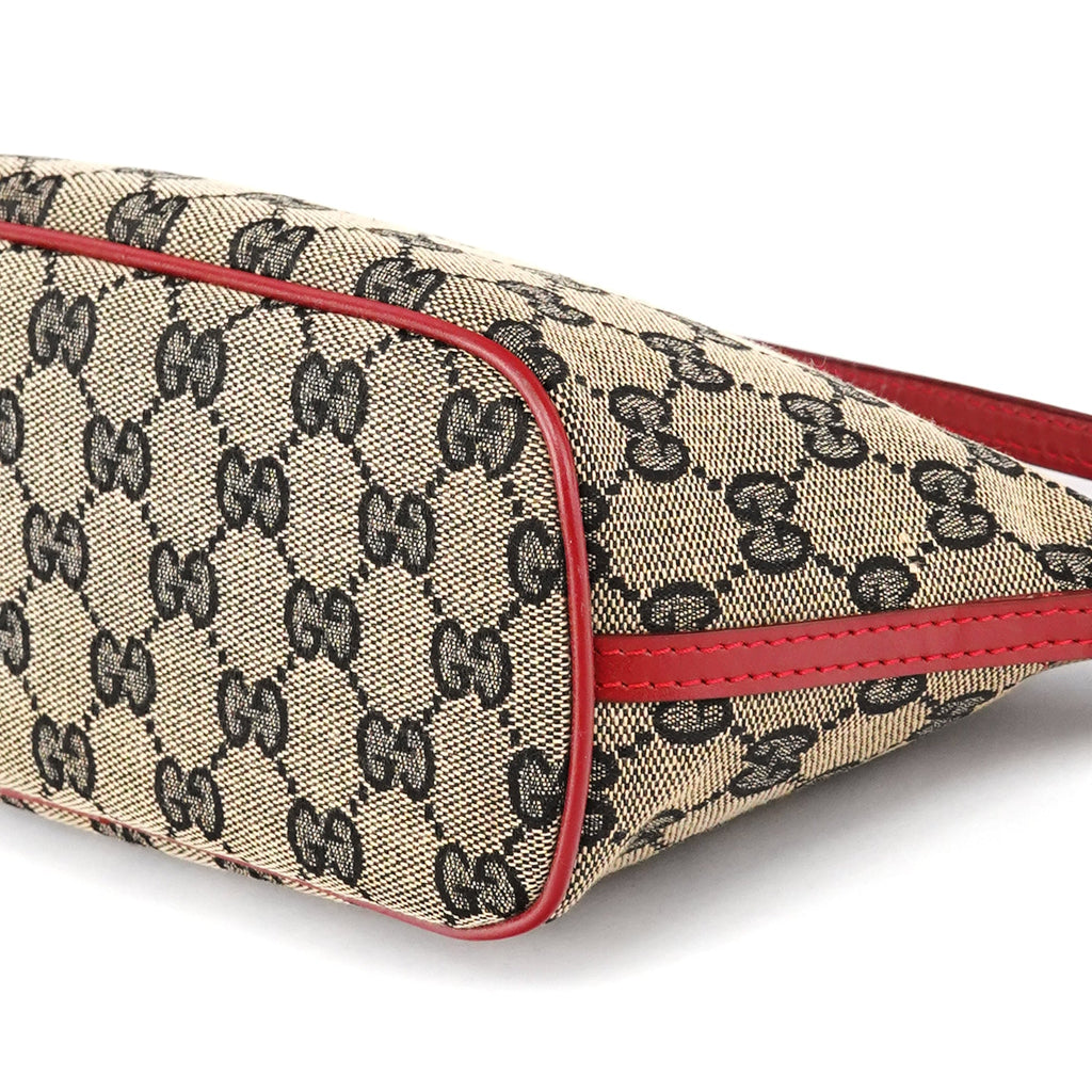 039 1103 Beige Red GG Boat Pochette