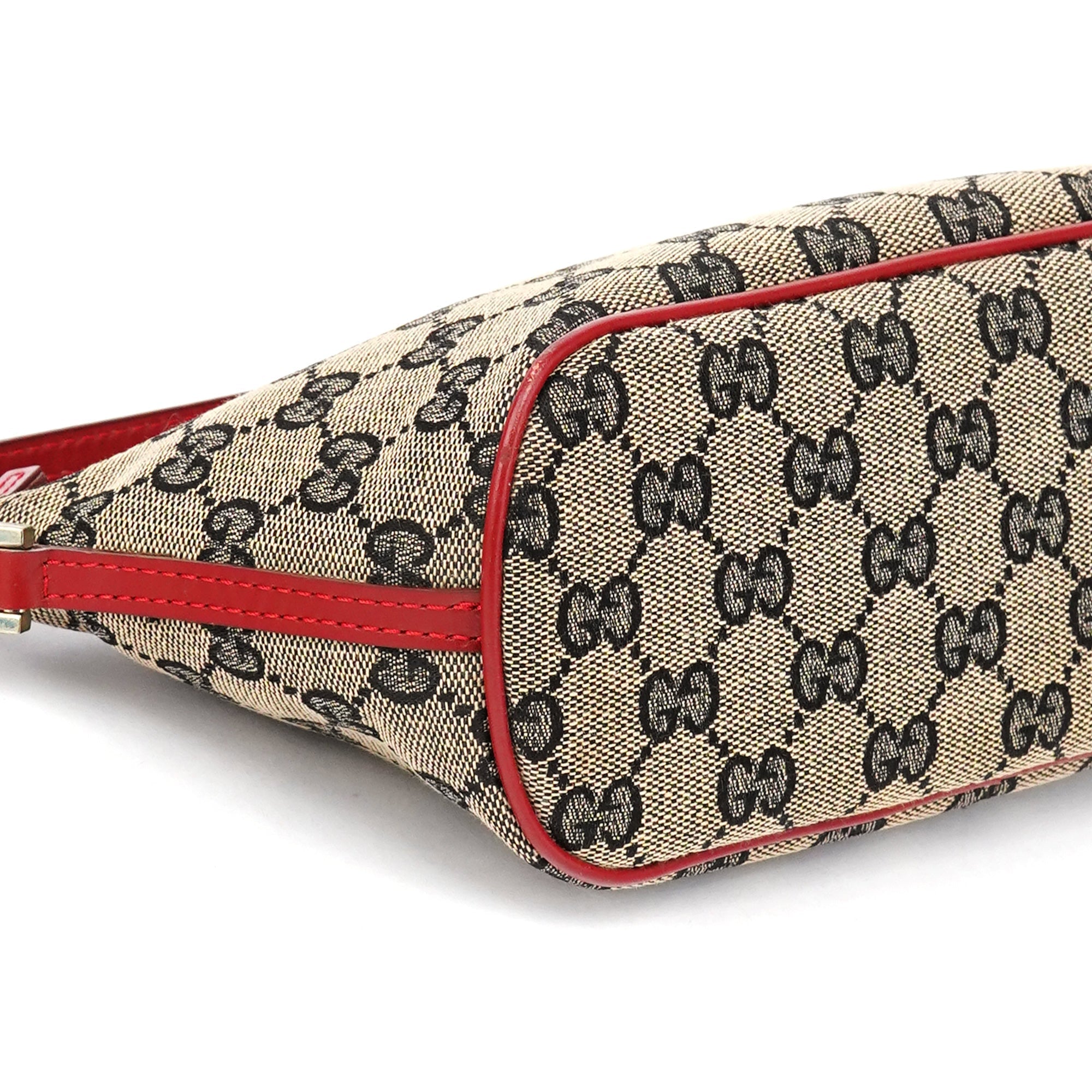 039 1103 Beige Red GG Boat Pochette