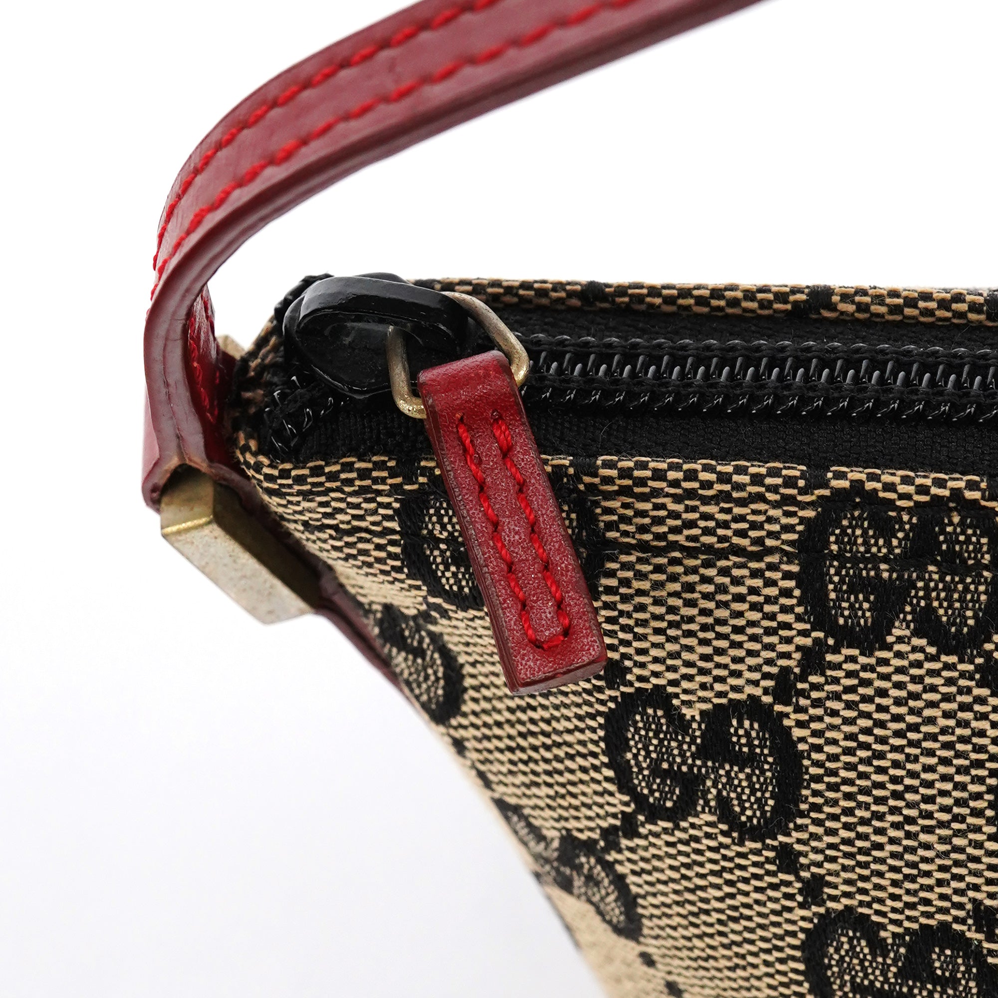 039 1103 Beige Red GG Boat Pochette