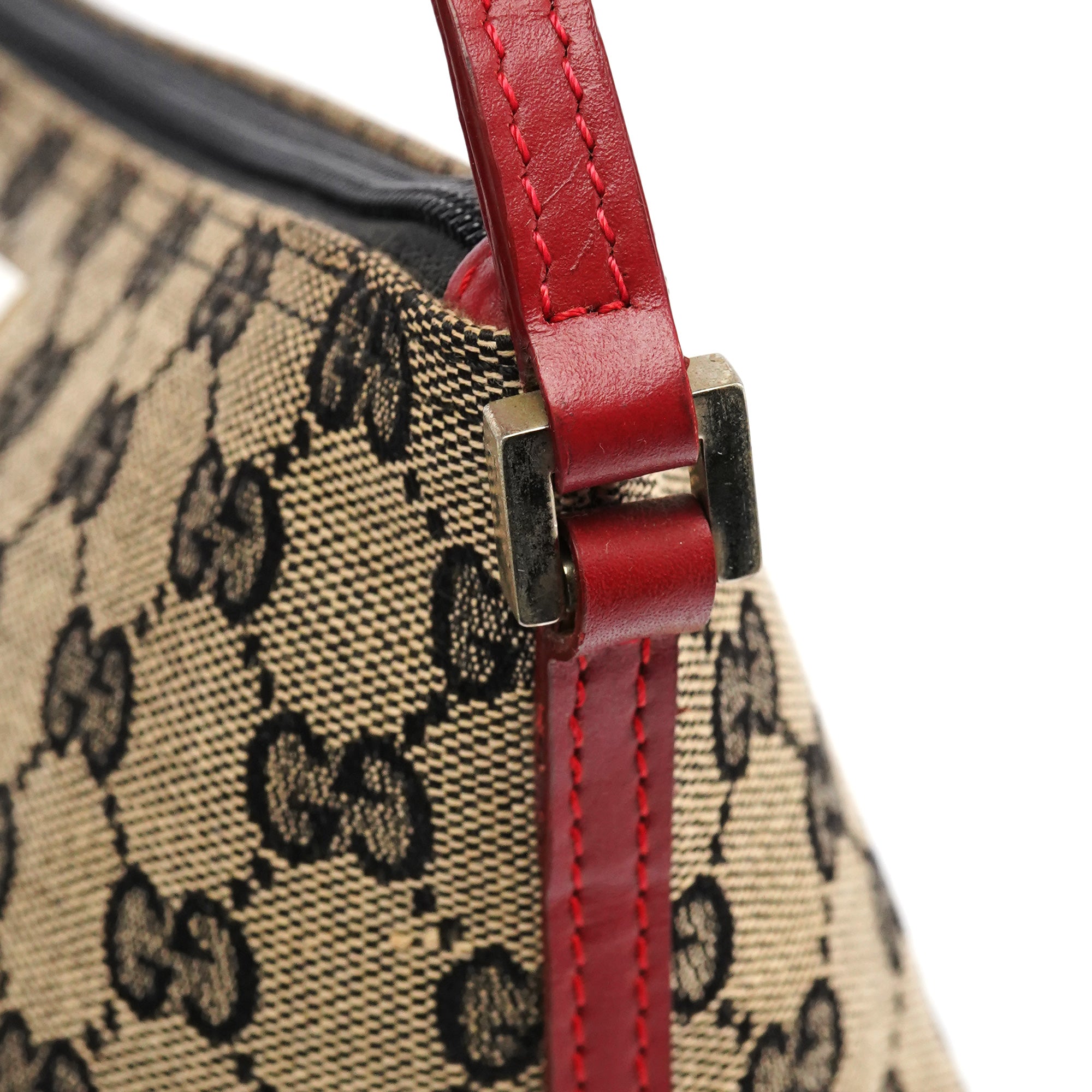 039 1103 Beige Red GG Boat Pochette